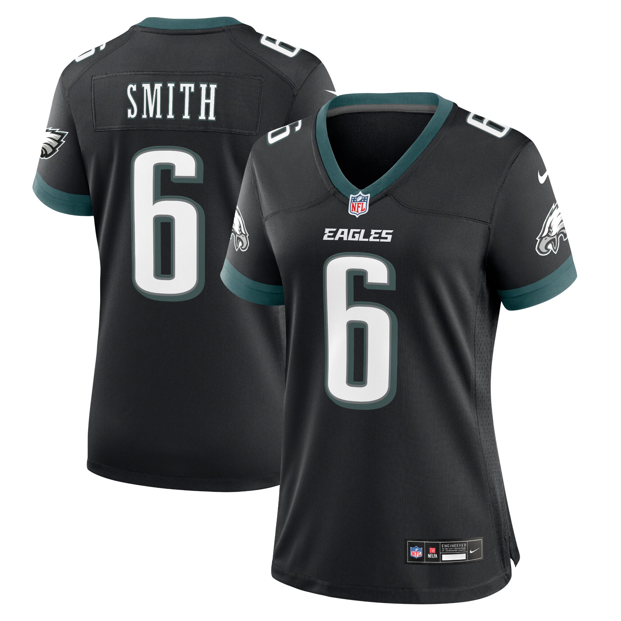 DeVonta Smith Philadelphia Eagles  Women's Alternate Game Jersey - Black