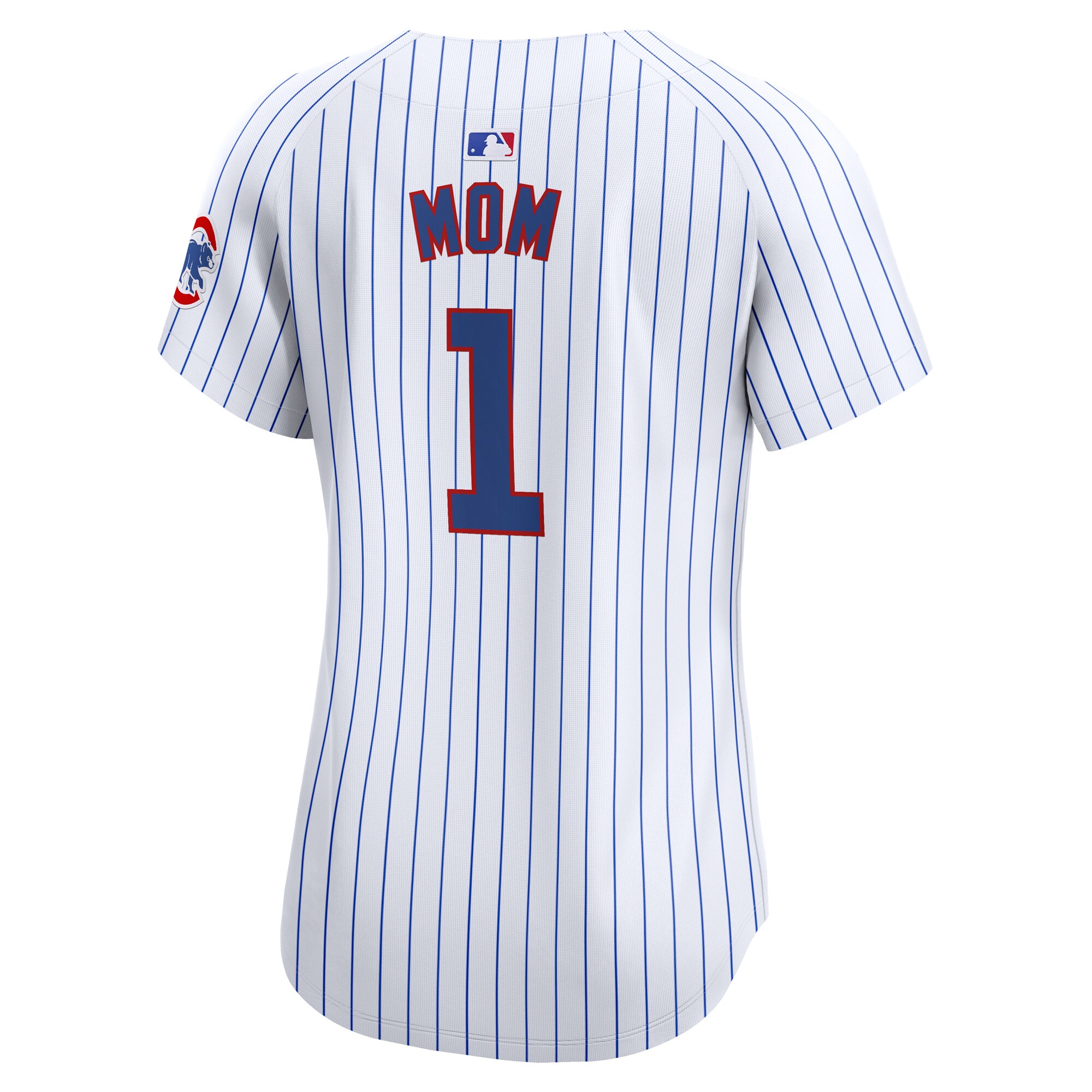 Chicago Cubs  Women's #1 Mom Home Limited Jersey - White