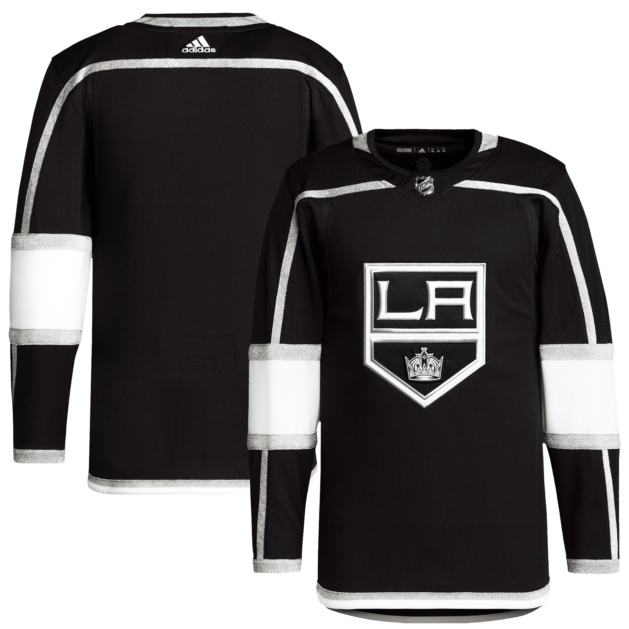 Los Angeles Kings adidas Men's Home Primegreen Authentic Blank Jersey - Black