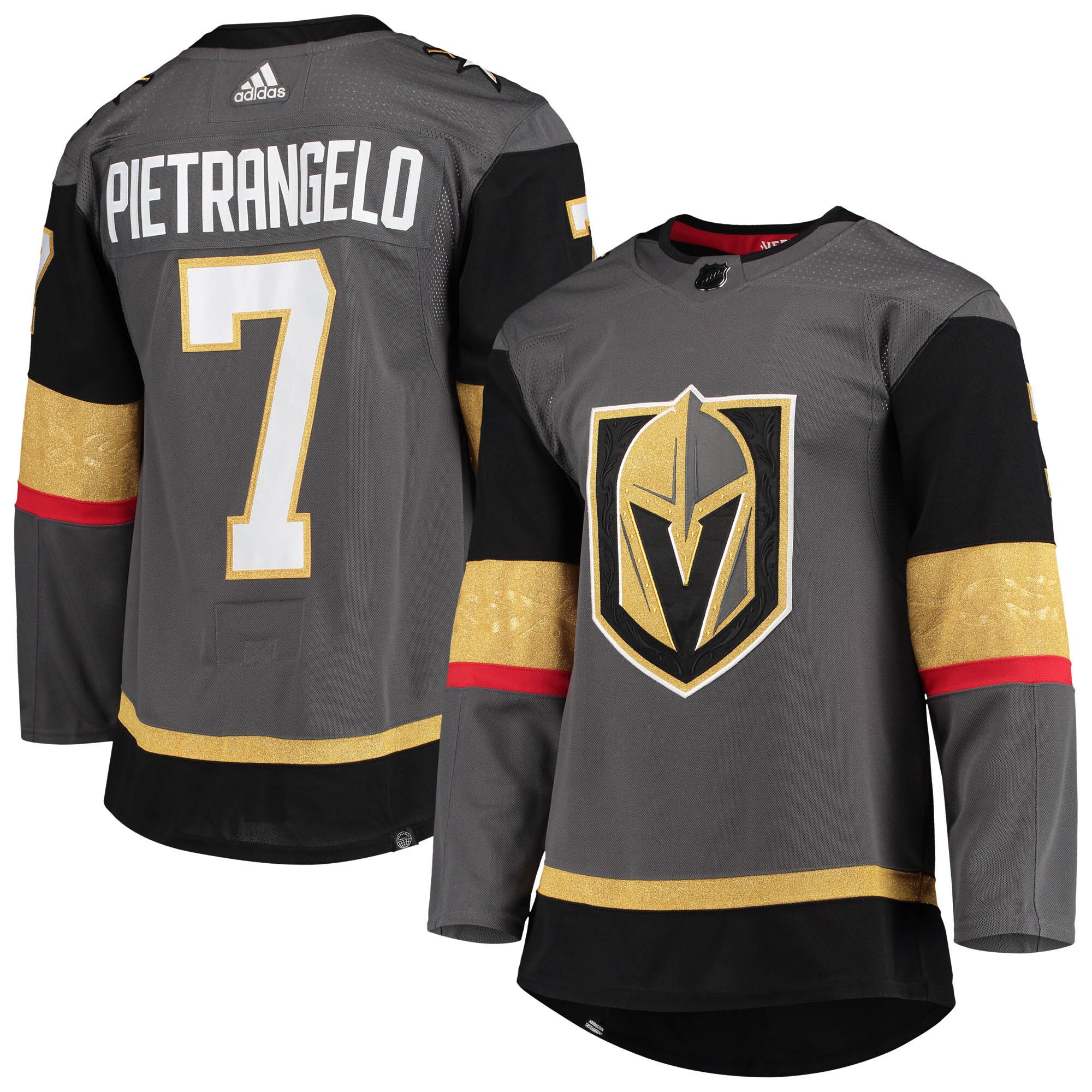 Alex Pietrangelo Vegas Golden Knights adidas Alternate Primegreen Authentic Player Jersey - Gray