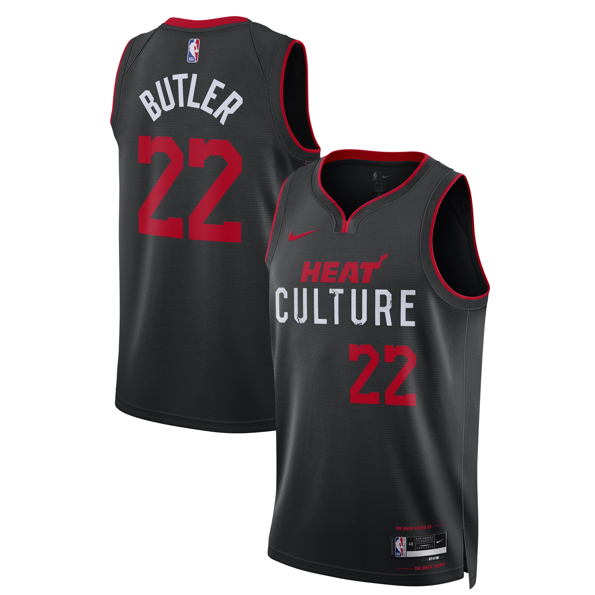 Jimmy Butler Miami Heat  Unisex 2023\/24 Swingman Jersey - Black - City Edition