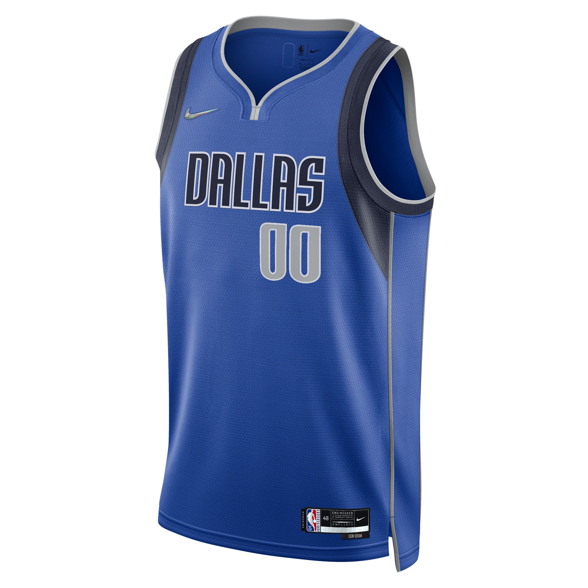 Dallas Mavericks  2021\/22 Diamond Swingman Custom Jersey - Icon Edition - Blue
