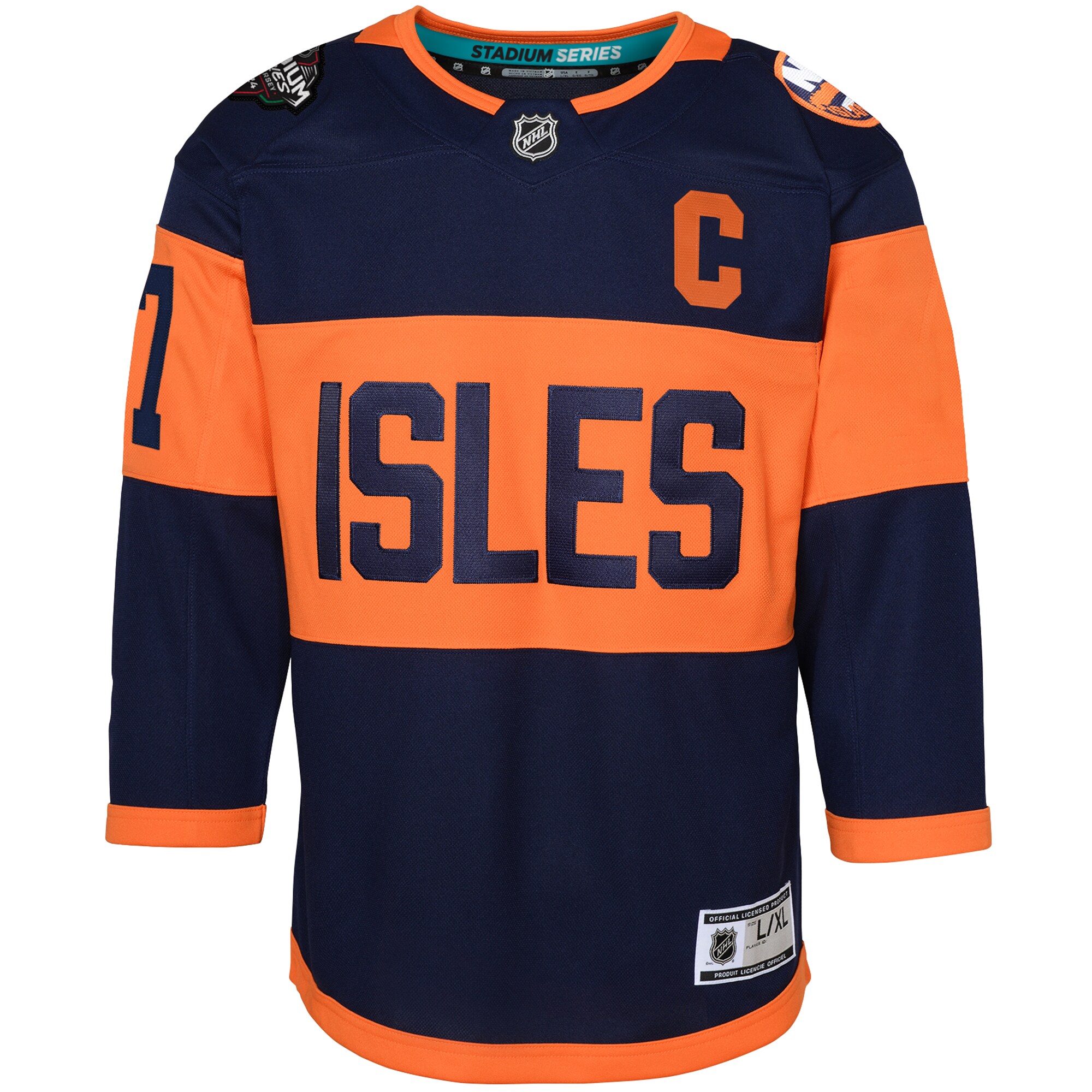 Anders Lee New York Islanders Youth 2024 NHL Stadium Series Premier Player Jersey\u00c2\u00a0\u00e2\u20ac\u201c Navy