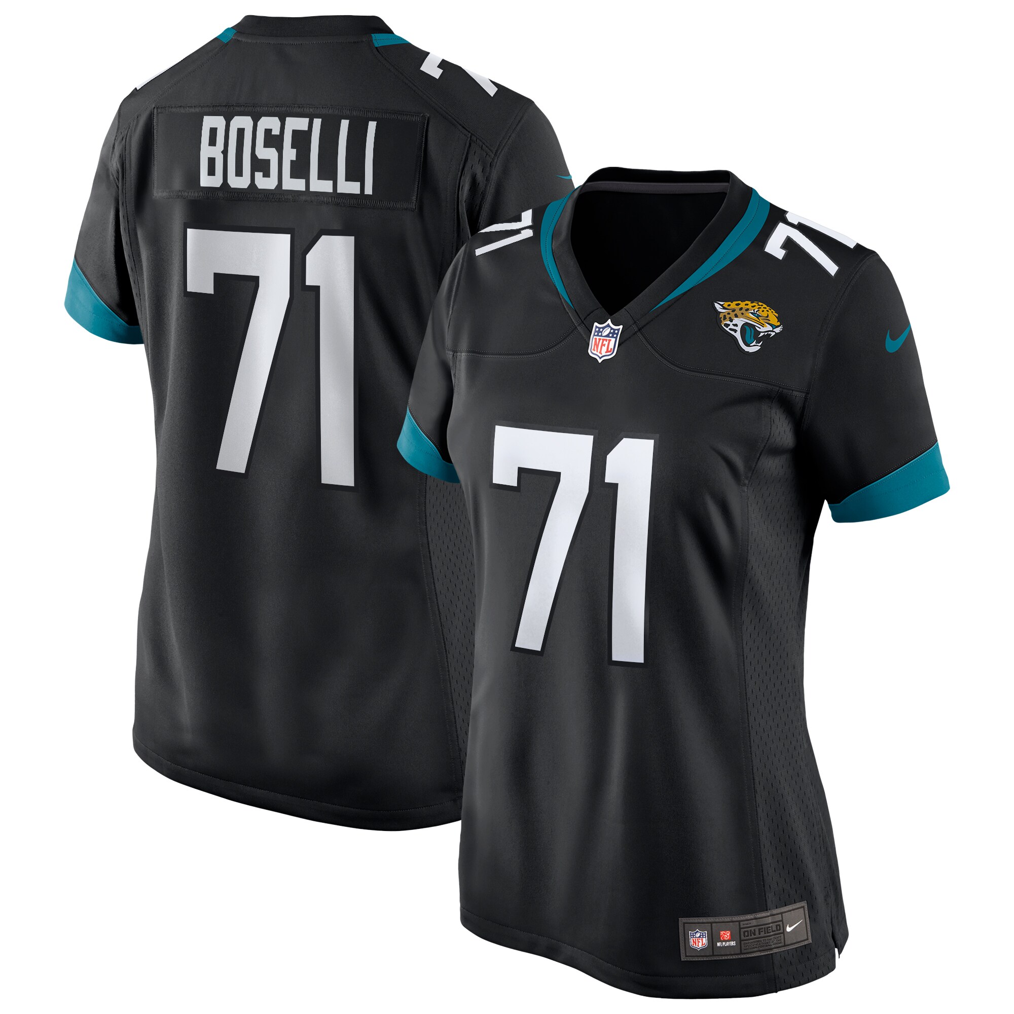 Tony Boselli Jacksonville Jaguars  Women's Game Retired Player Jersey - Black
