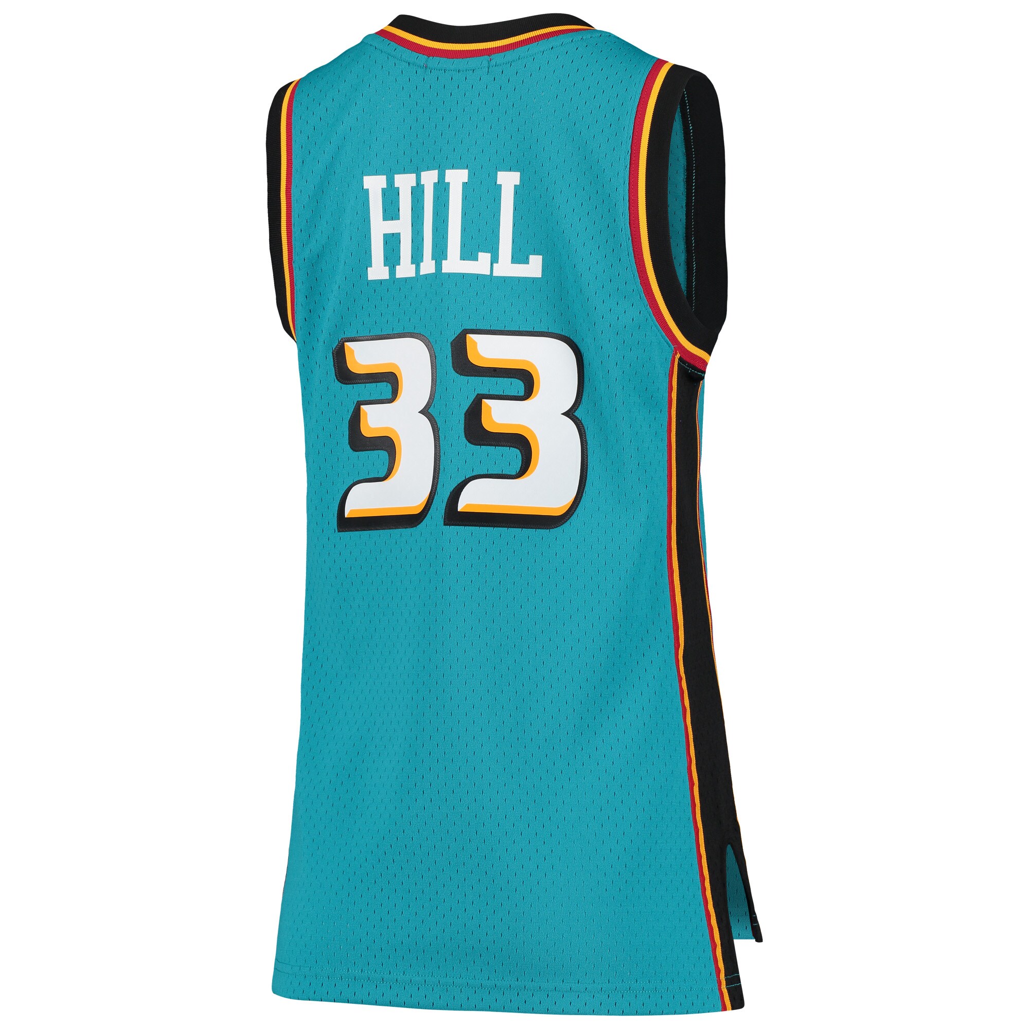 Grant Hill Detroit Pistons Mitchell & Ness Women's 1998\/99 Hardwood Classics Swingman Jersey - Teal