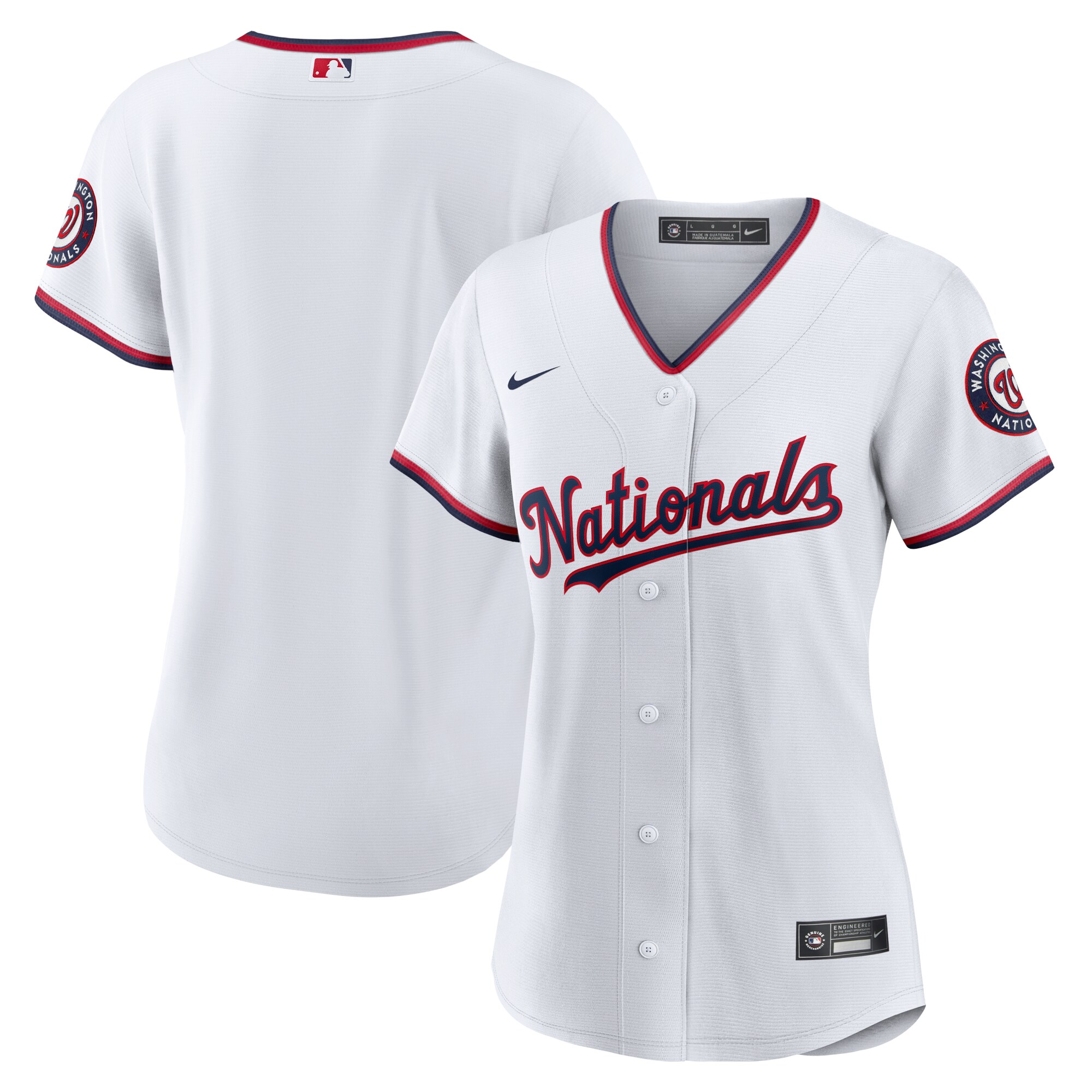 Washington Nationals  Women's Alternate Replica Team Jersey - White