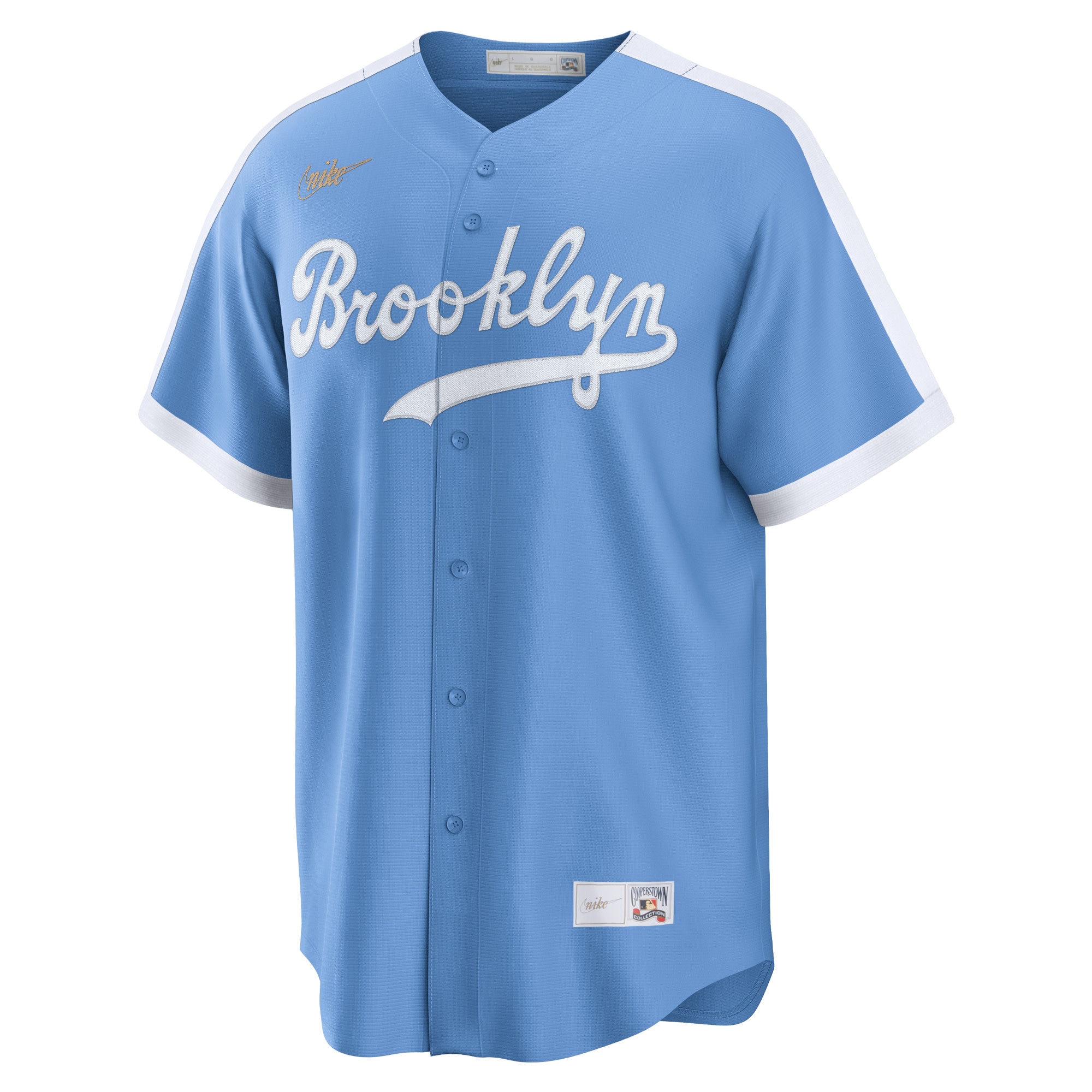 Jackie Robinson Brooklyn Dodgers  Alternate Cooperstown Collection Player Jersey - Light Blue