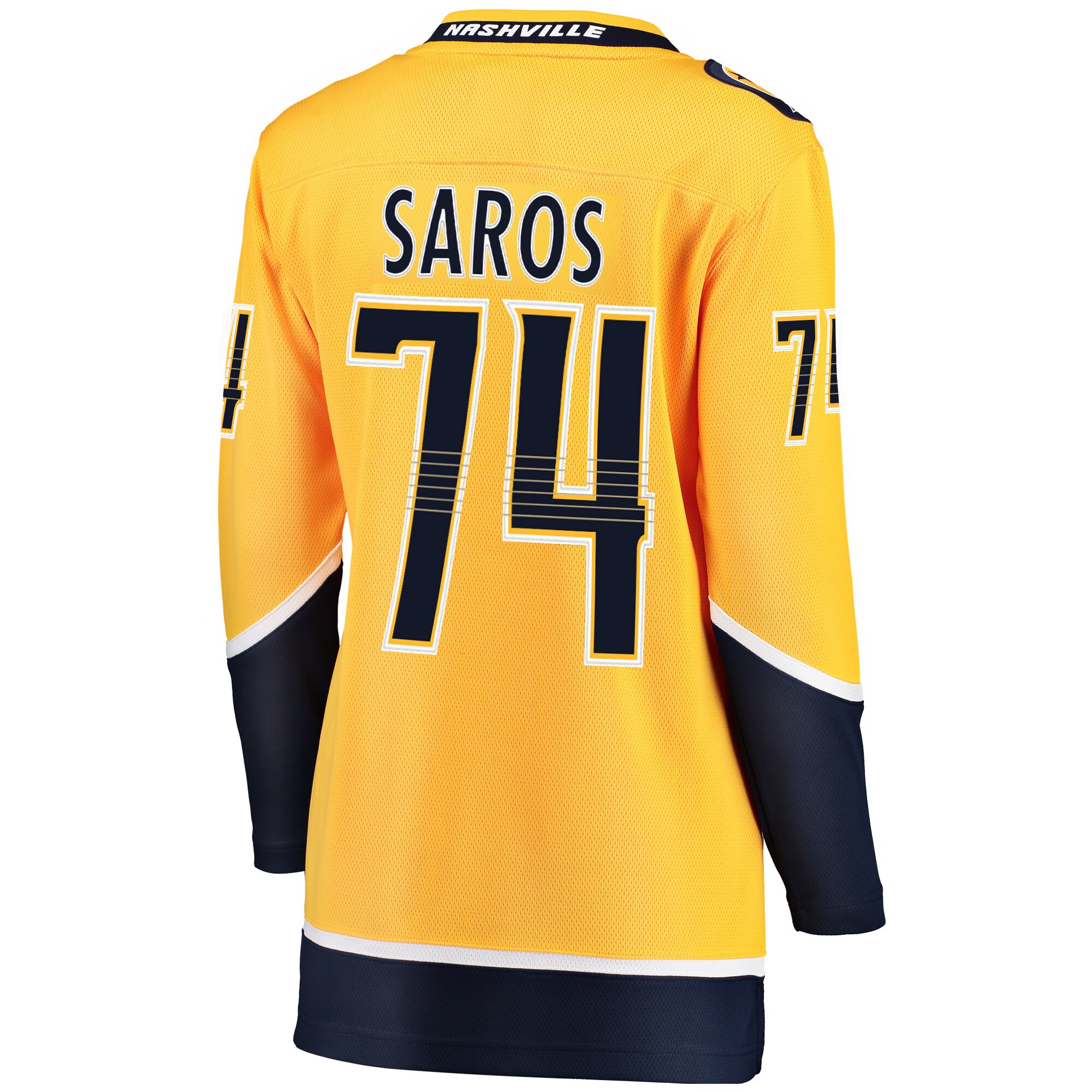 Juuse Saros Nashville Predators Fanatics Women's Breakaway Player Jersey - Gold