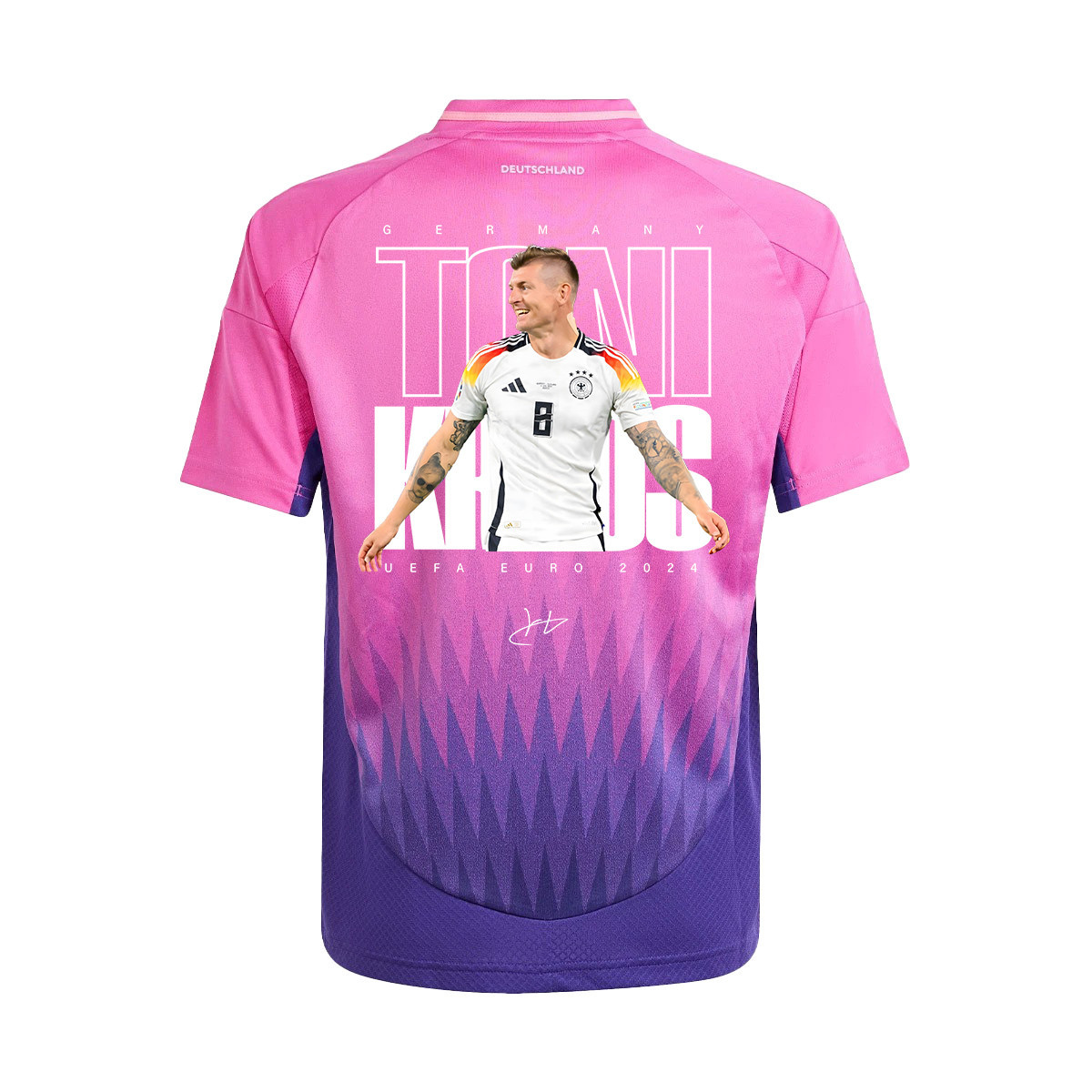 Toni Kroos 8 Signed Legacy Germany National Team 2024 Away YOUTH Jersey - Purple