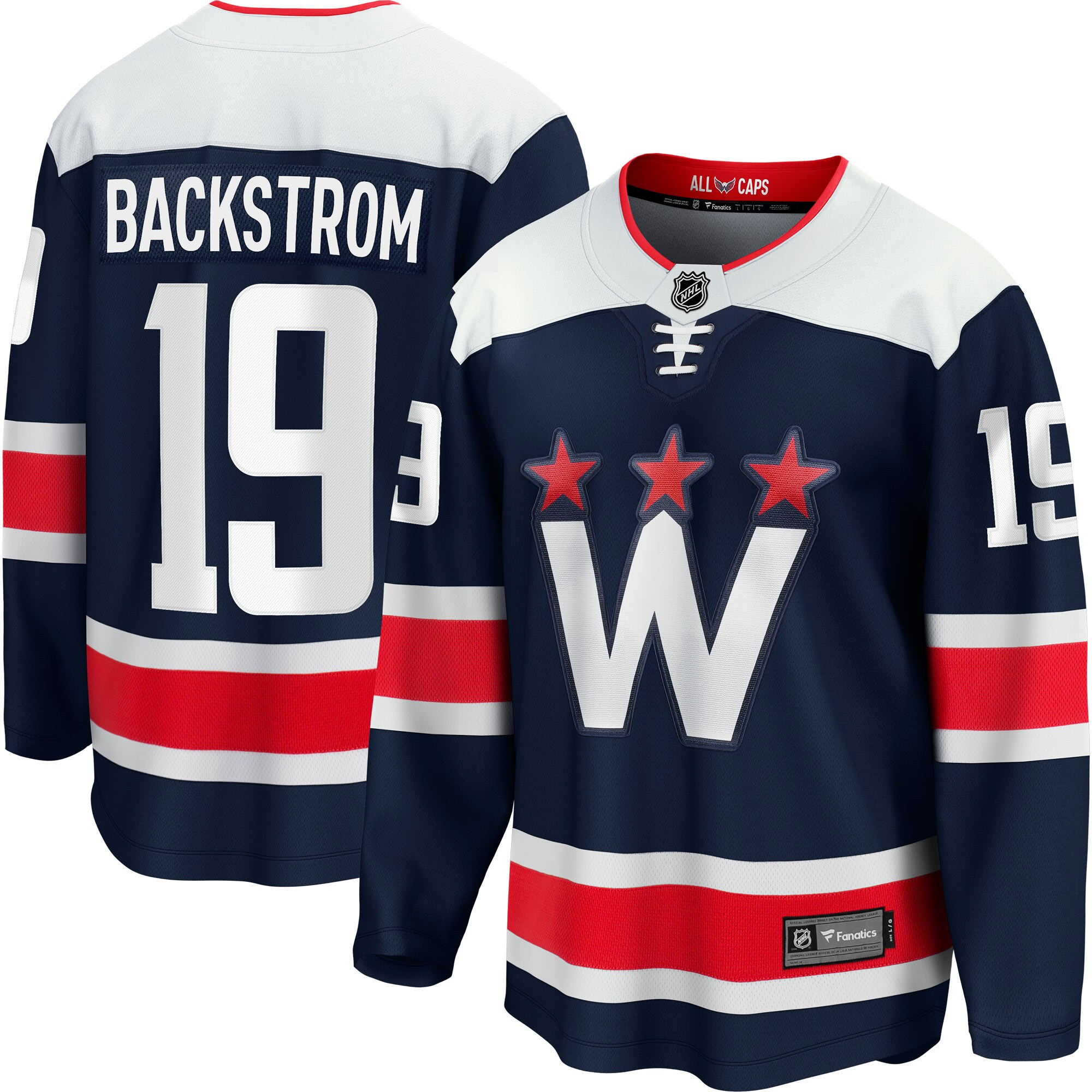 Nicklas Backstrom Washington Capitals Fanatics Alternate Premier Breakaway Player Jersey - Navy