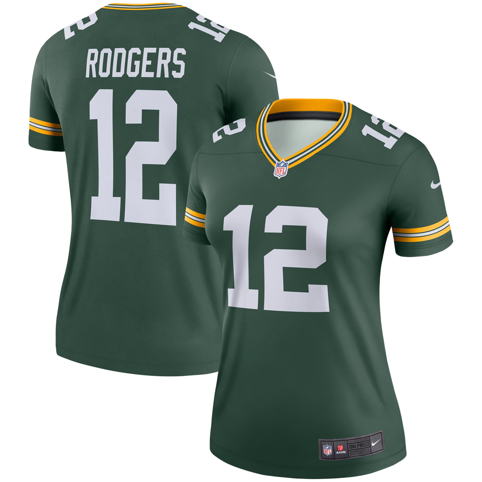 Aaron Rodgers Green Bay Packers  Women's Legend Jersey - Green