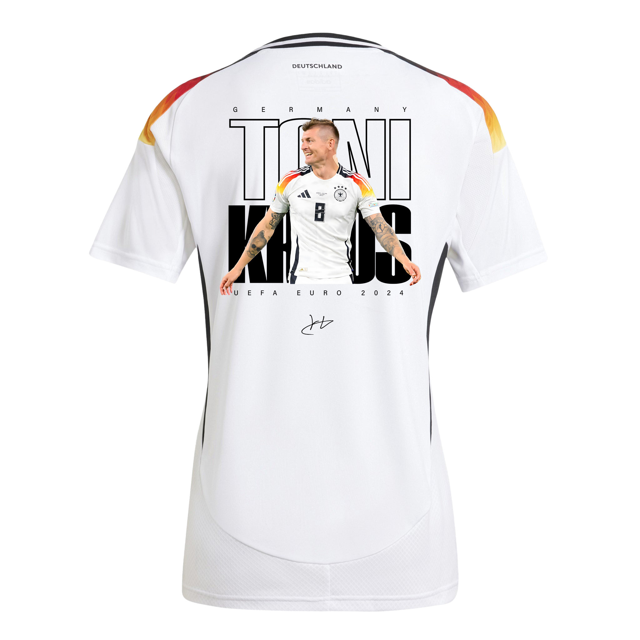 Toni Kroos 8 Signed Legacy Germany National Team 2024 Home WOMEN Jersey - White
