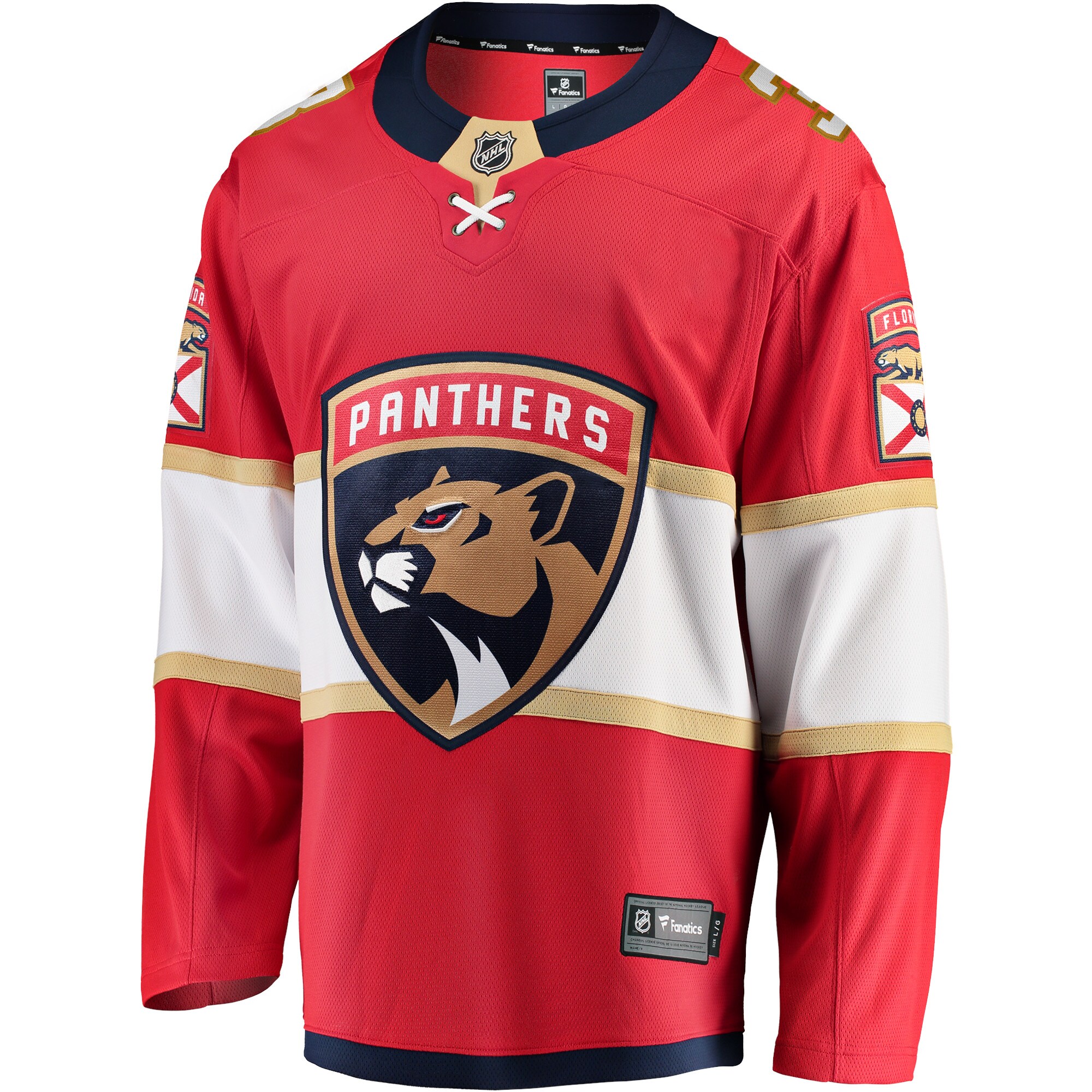 Matt Kiersted Florida Panthers Fanatics Home Team Breakaway Player Jersey - Red