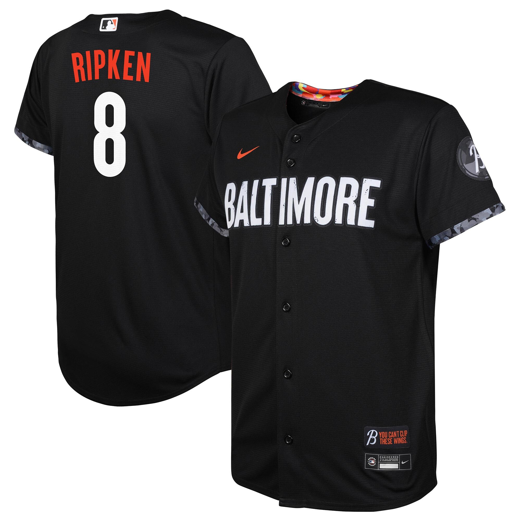 Cal Ripken\u00c2\u00a0Baltimore Orioles  Toddler City Connect Replica Player Jersey - Black