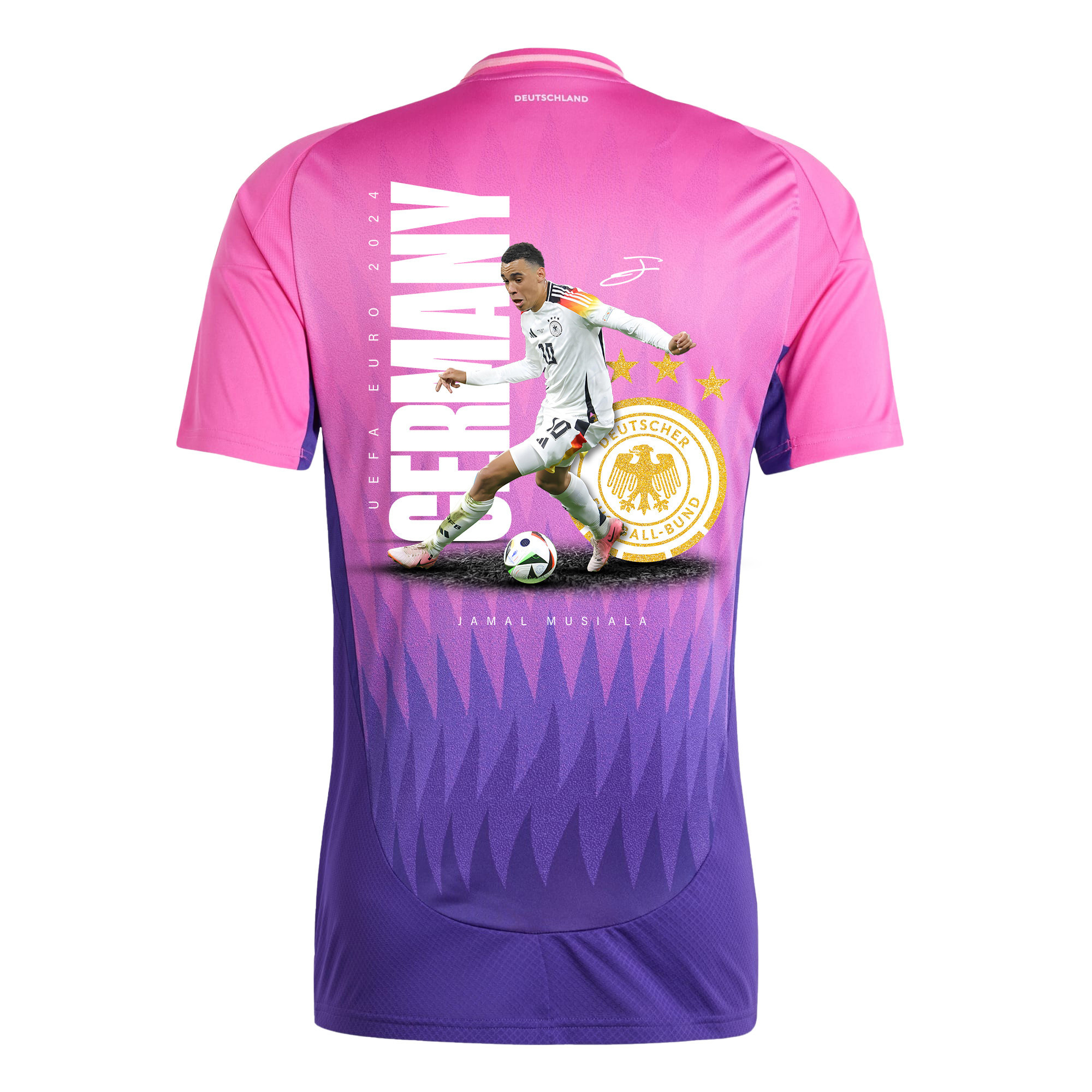 Jamal Musiala 10 Signed Game-changer Germany National Team 2024 Away Men Jersey - Purple
