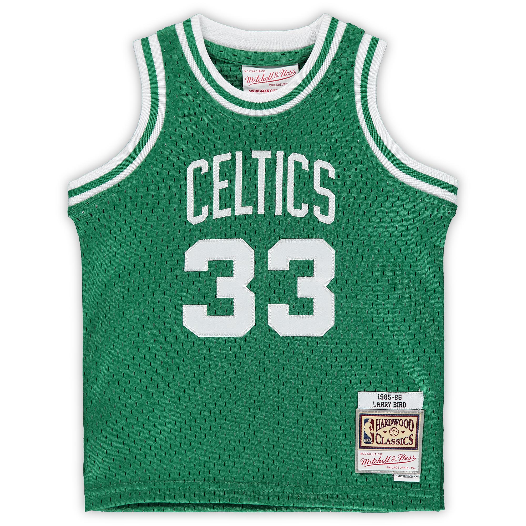 Larry Bird Boston Celtics Mitchell & Ness Infant 1985\/86 Hardwood Classics Retired Player Jersey - Kelly Green