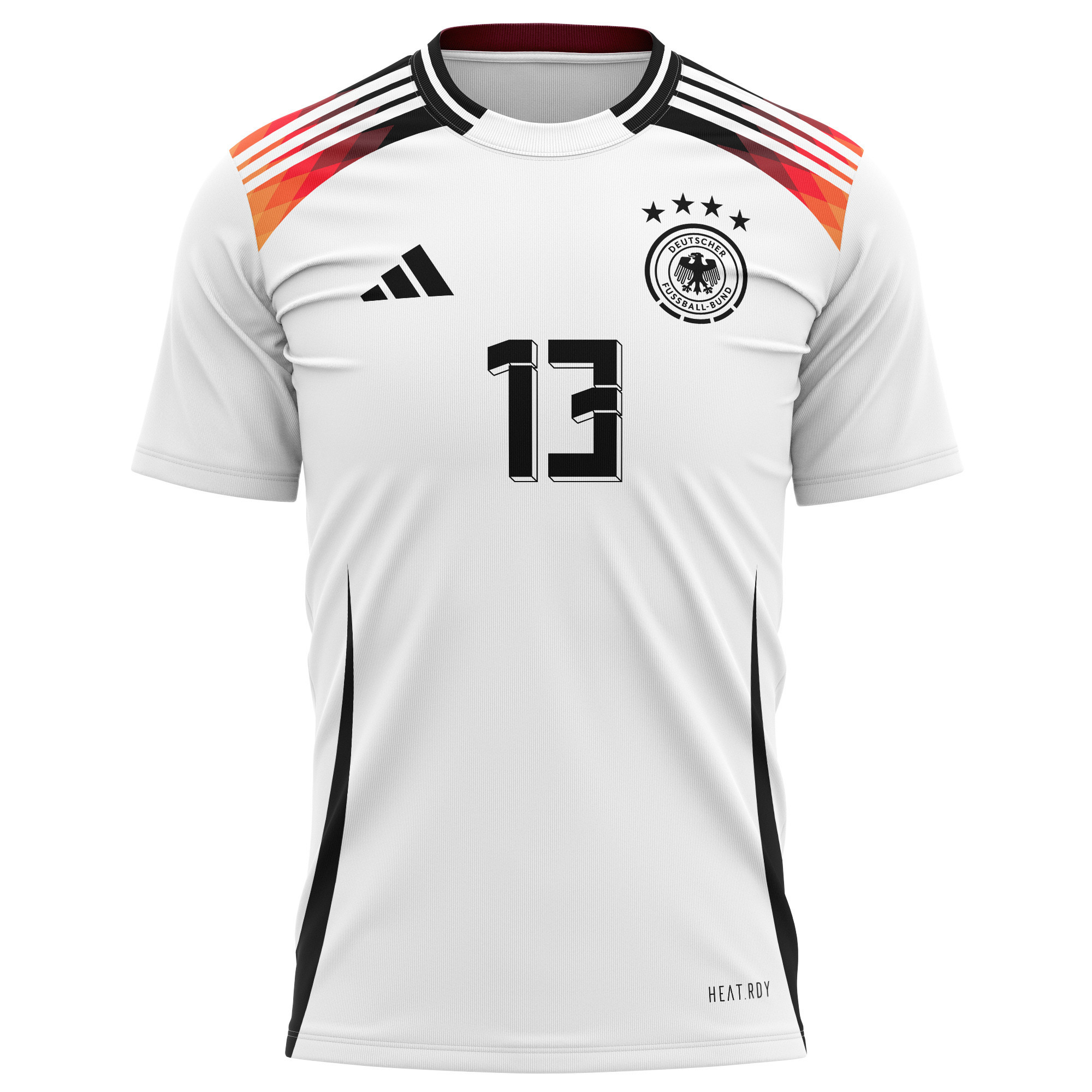 Thomas Müller 13 Germany National Team 2024 Home Kits AOP T-shirt - White