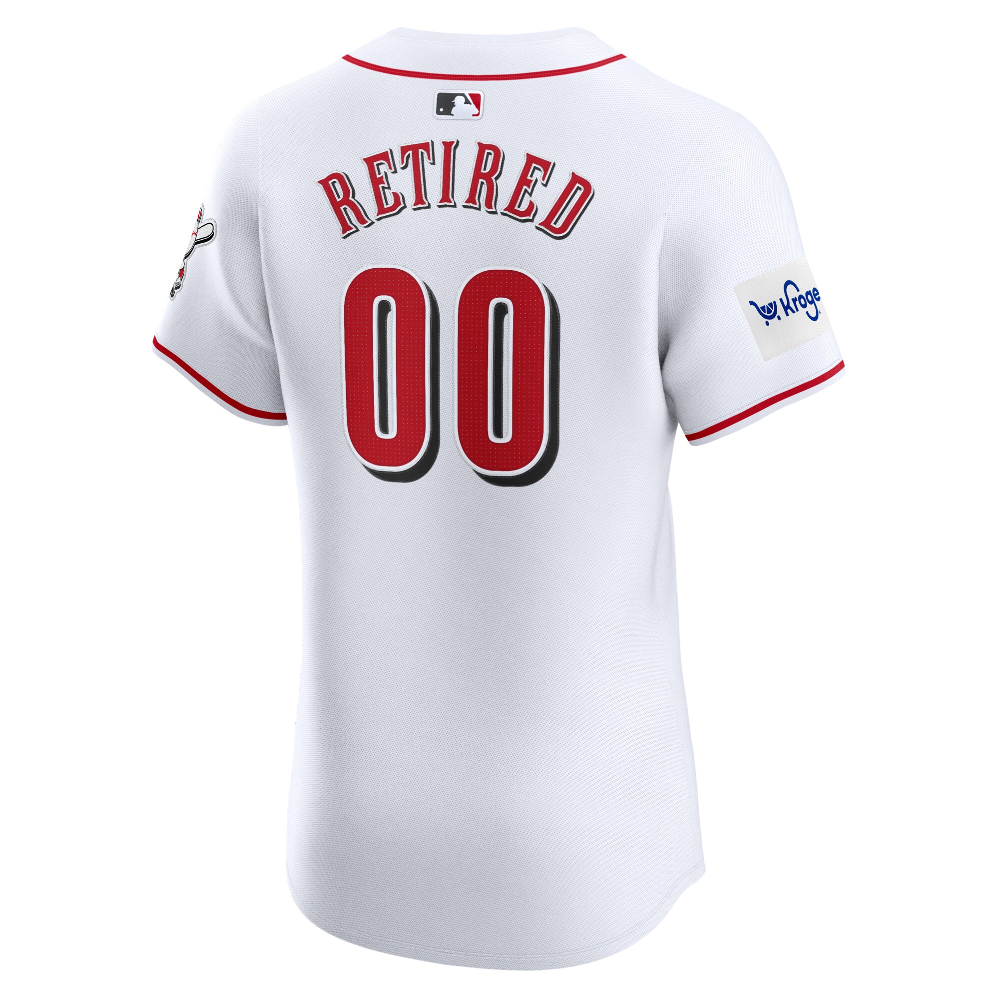 Cincinnati Reds  Home Elite Pick-A-Player Retired Roster Patch Jersey - White