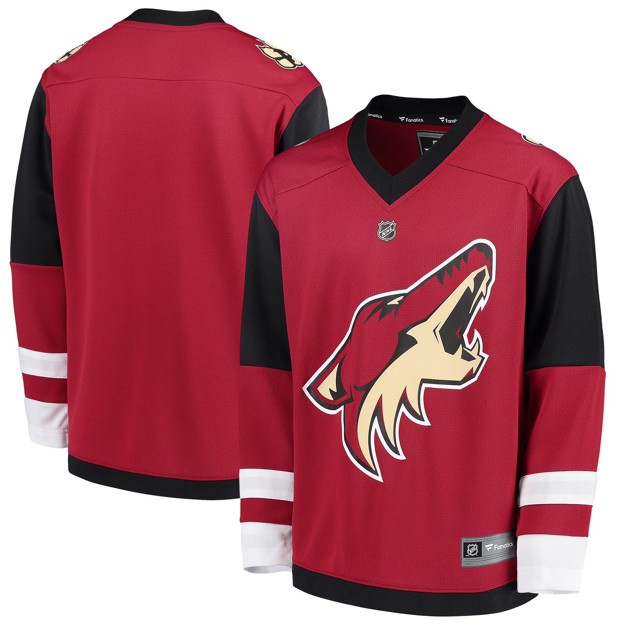 Arizona Coyotes Fanatics Youth Home Replica Blank Jersey - Red