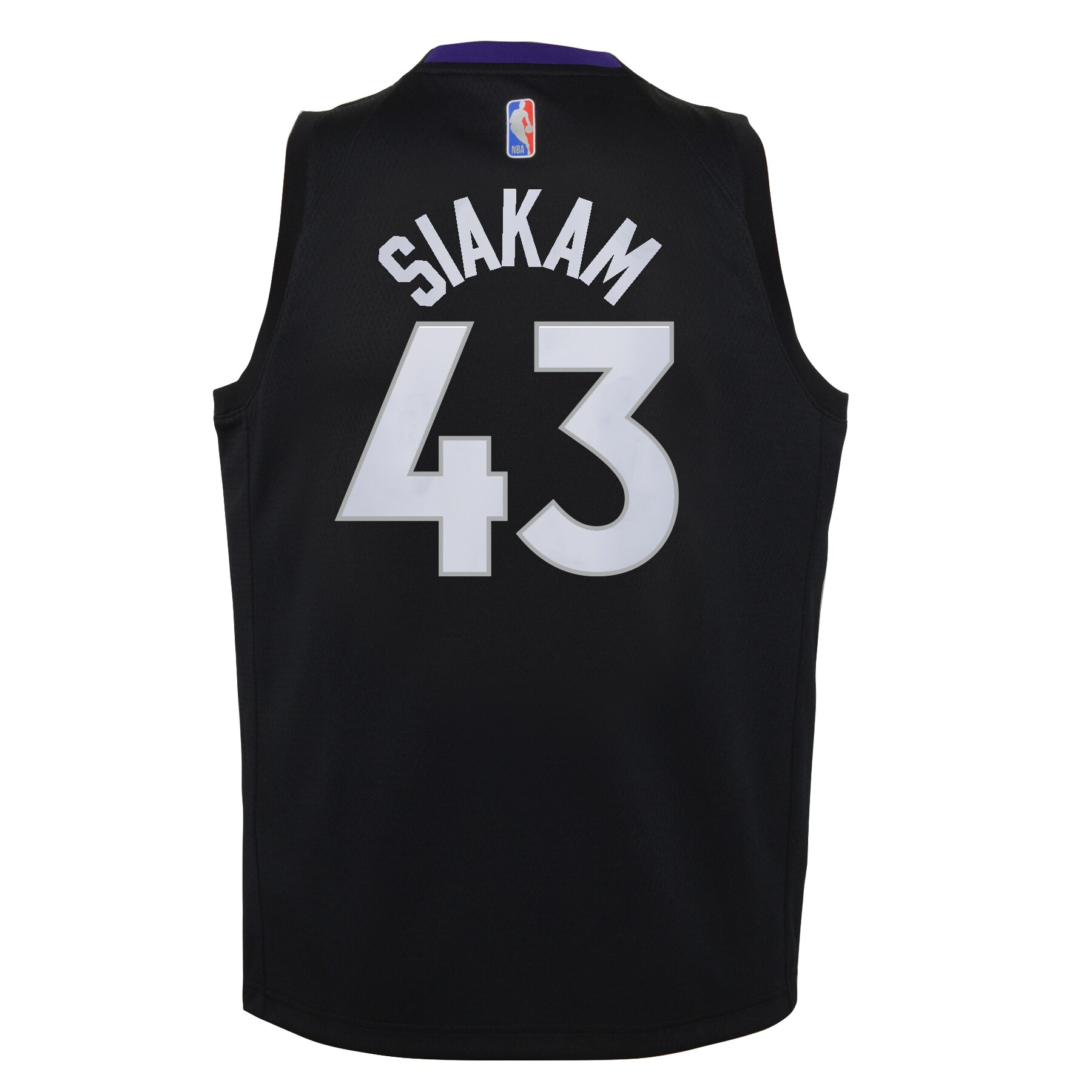 Pascal Siakam Toronto Raptors  Youth 2020\/21 Swingman Player Jersey Black\/Purple - Earned Edition