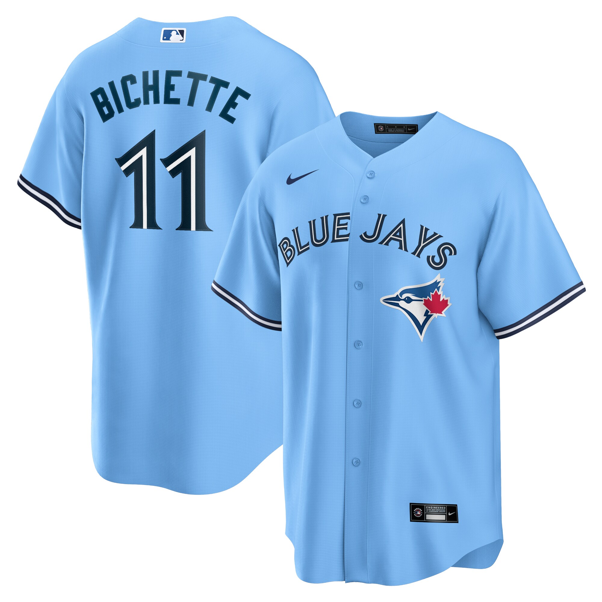 Bo Bichette Toronto Blue Jays  Alternate Replica Player Name Jersey - Powder Blue
