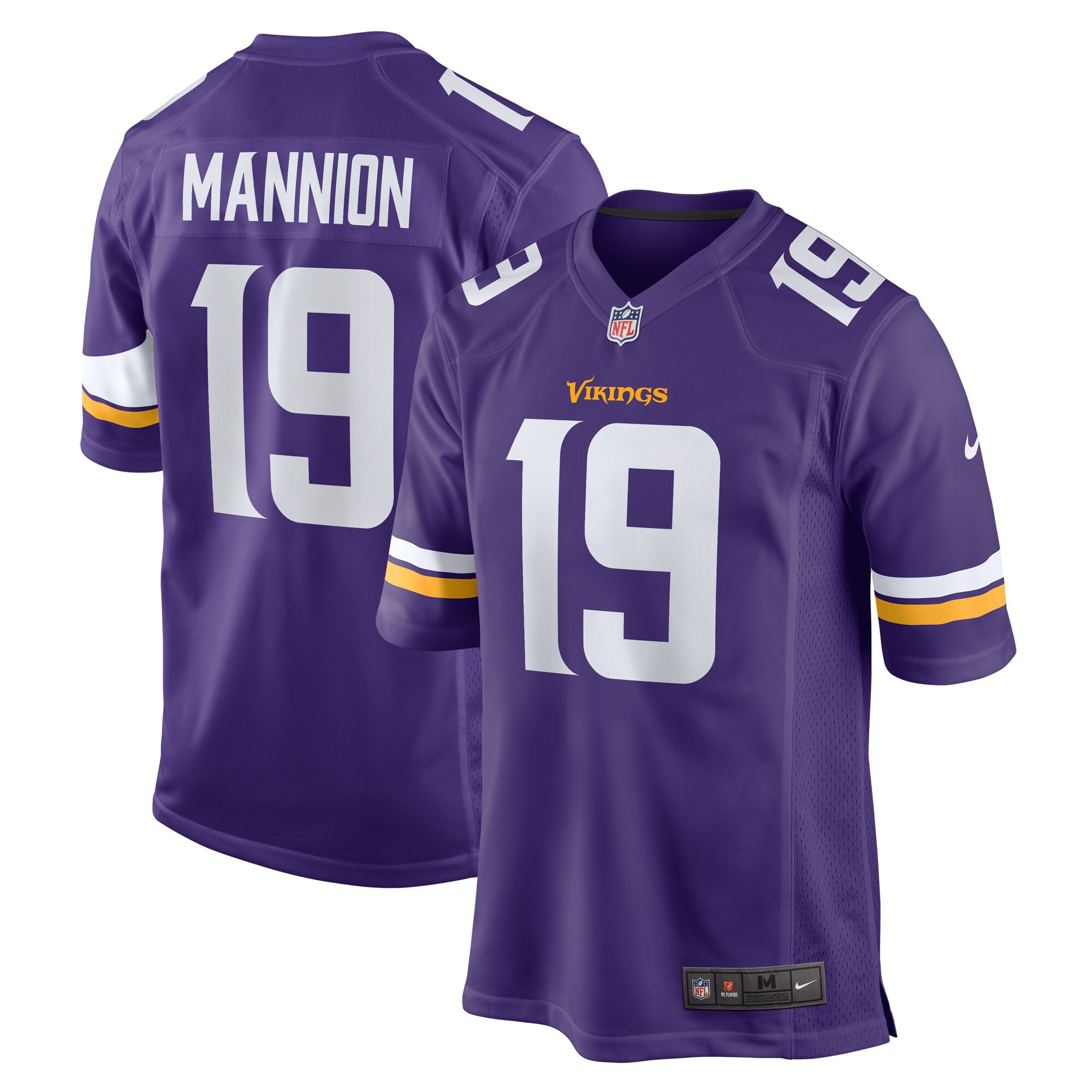 Sean Mannion Minnesota Vikings   Game Jersey -  Purple
