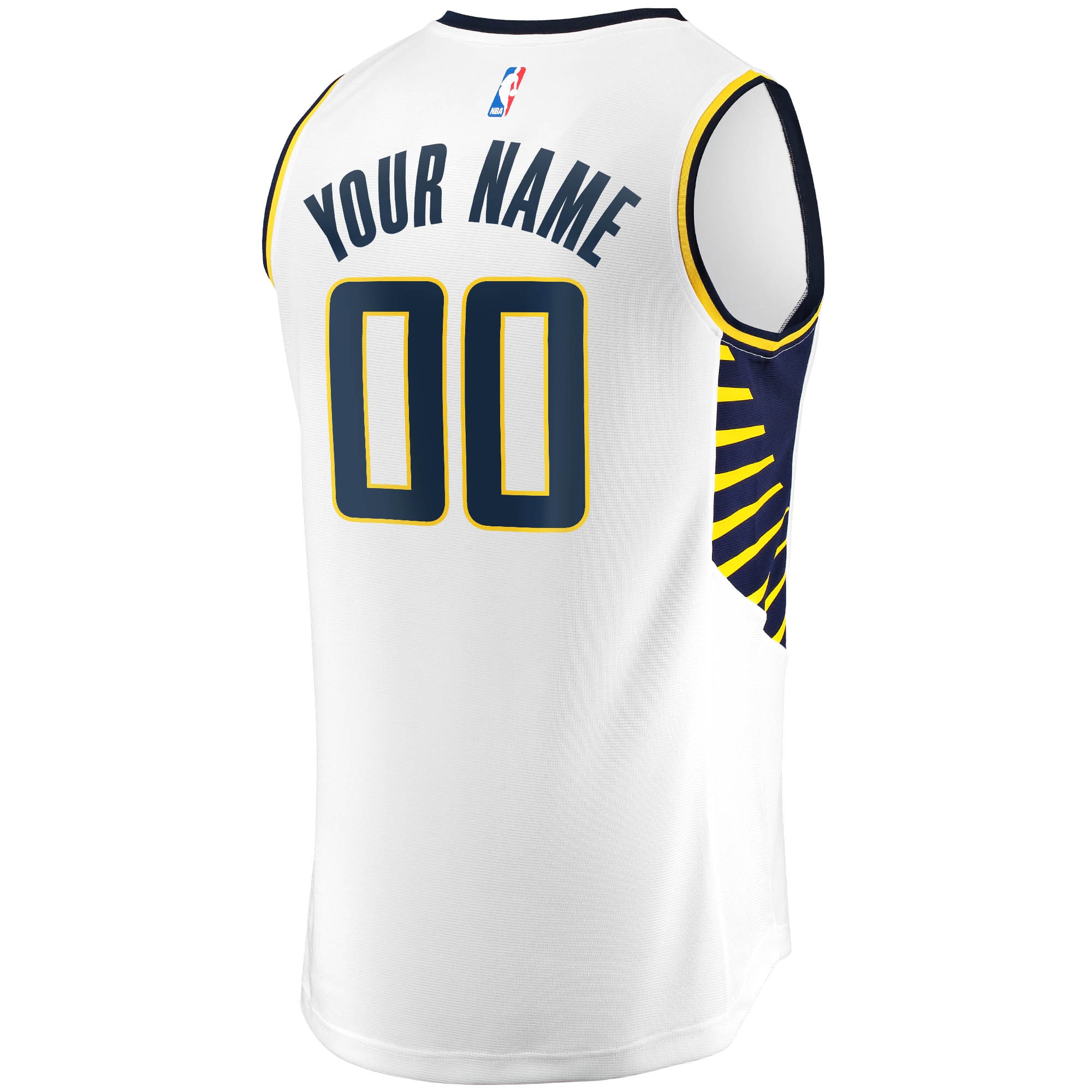 Indiana Pacers Fanatics Youth Fast Break Custom Replica Jersey White - Association Edition