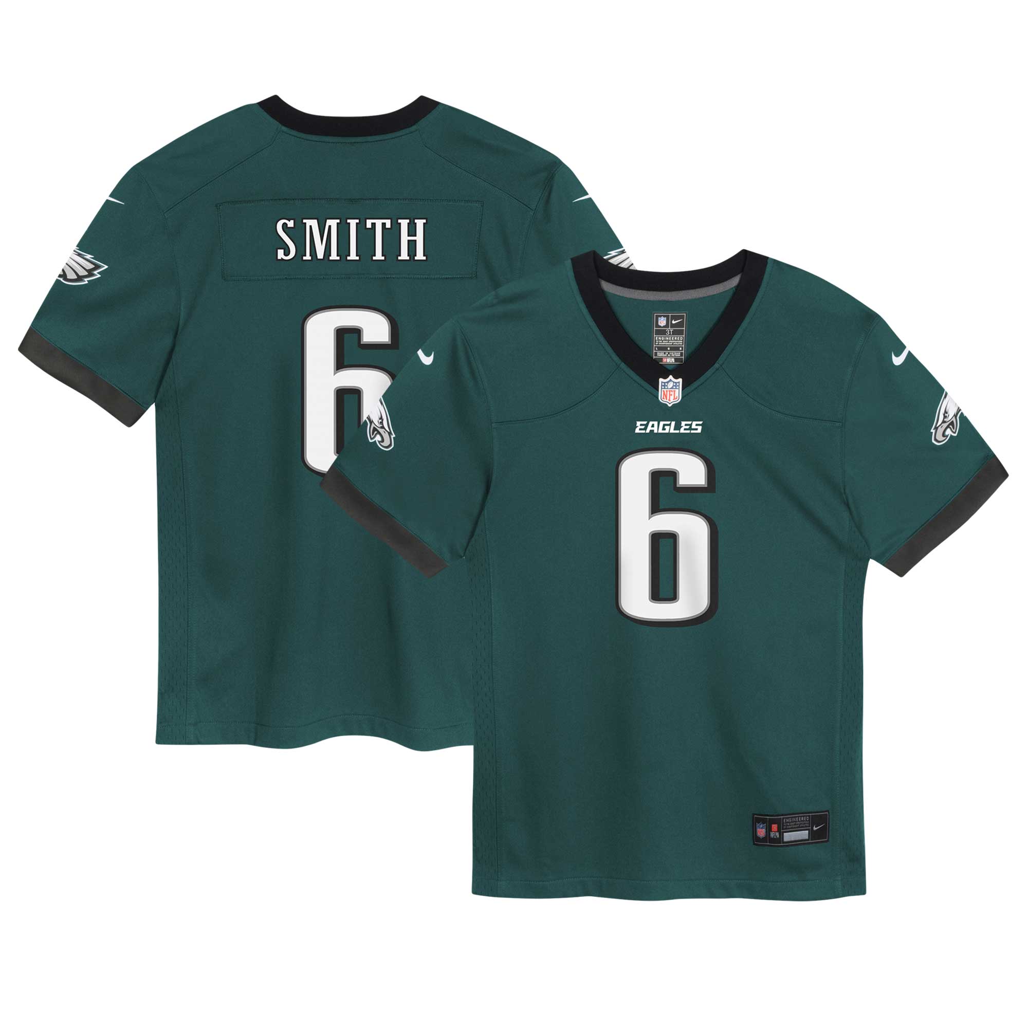 DeVonta Smith Philadelphia Eagles  Infant Game Jersey - Midnight Green