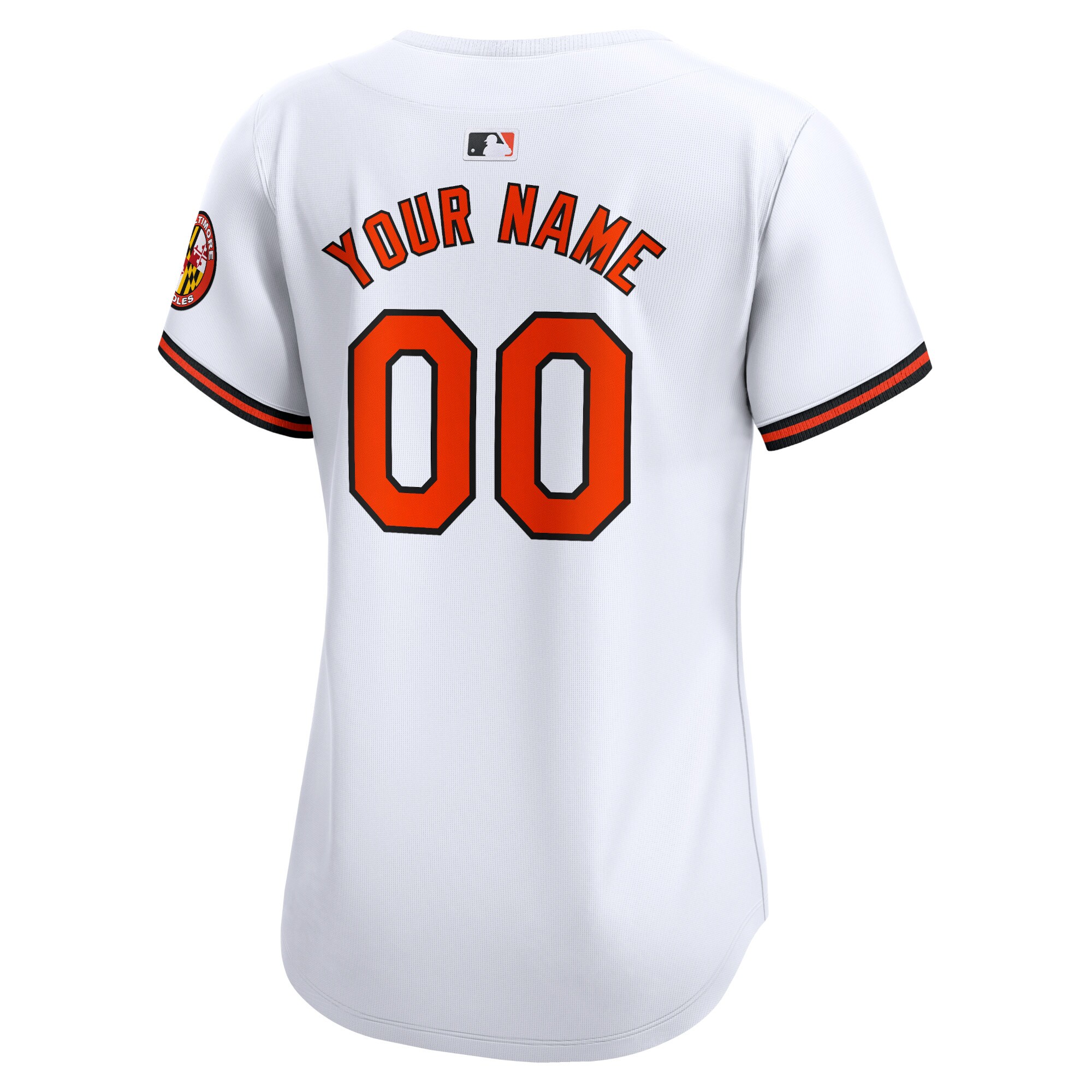 Baltimore Orioles  Women's Home Limited Custom Jersey - White