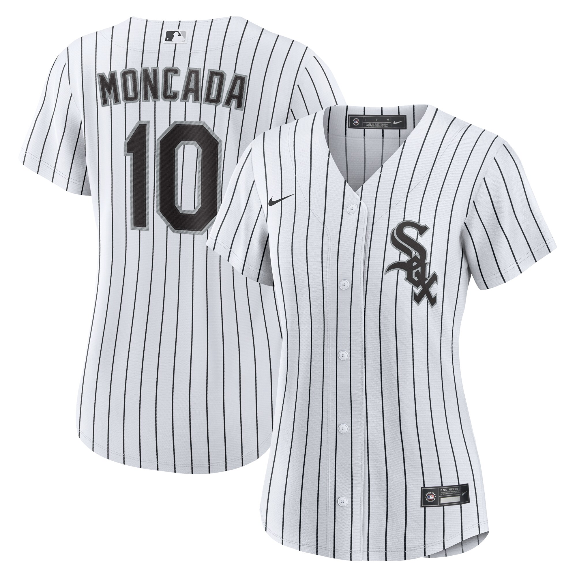 Yo\u00c3\u00a1n Moncada Chicago White Sox  Women's Home Replica Player Jersey - White