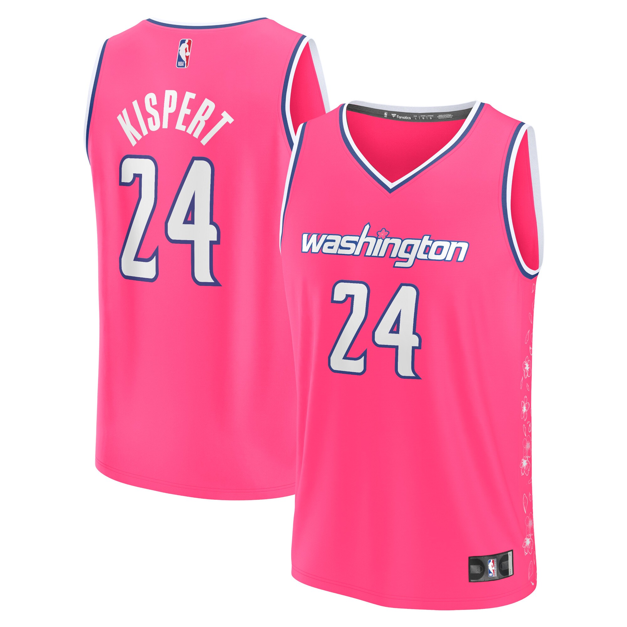 Corey Kispert Washington Wizards Fanatics Fastbreak Jersey - City Edition - Pink