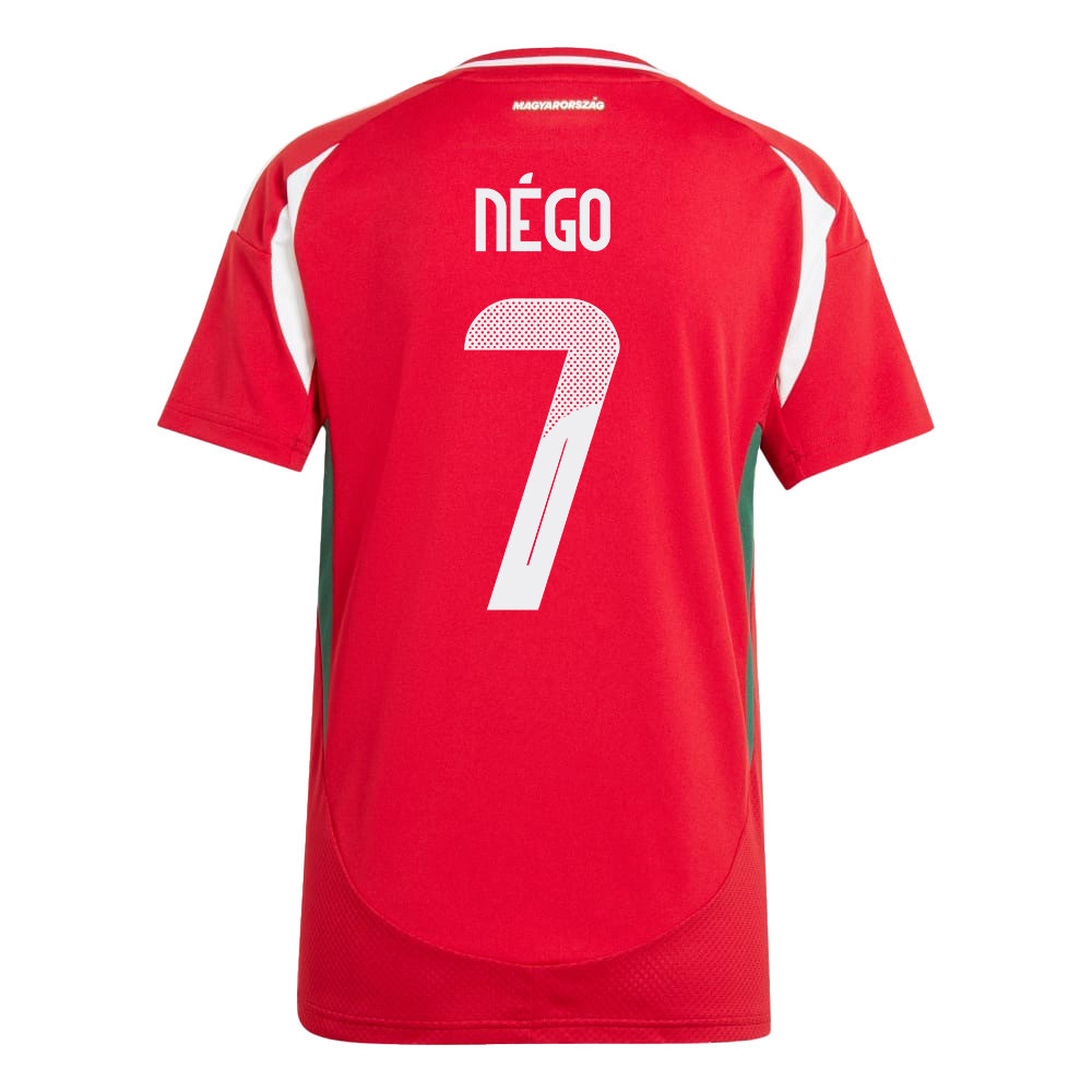 Loïc Négo 7 Hungary National Team 2024/25 Home WOMEN Jersey - Red