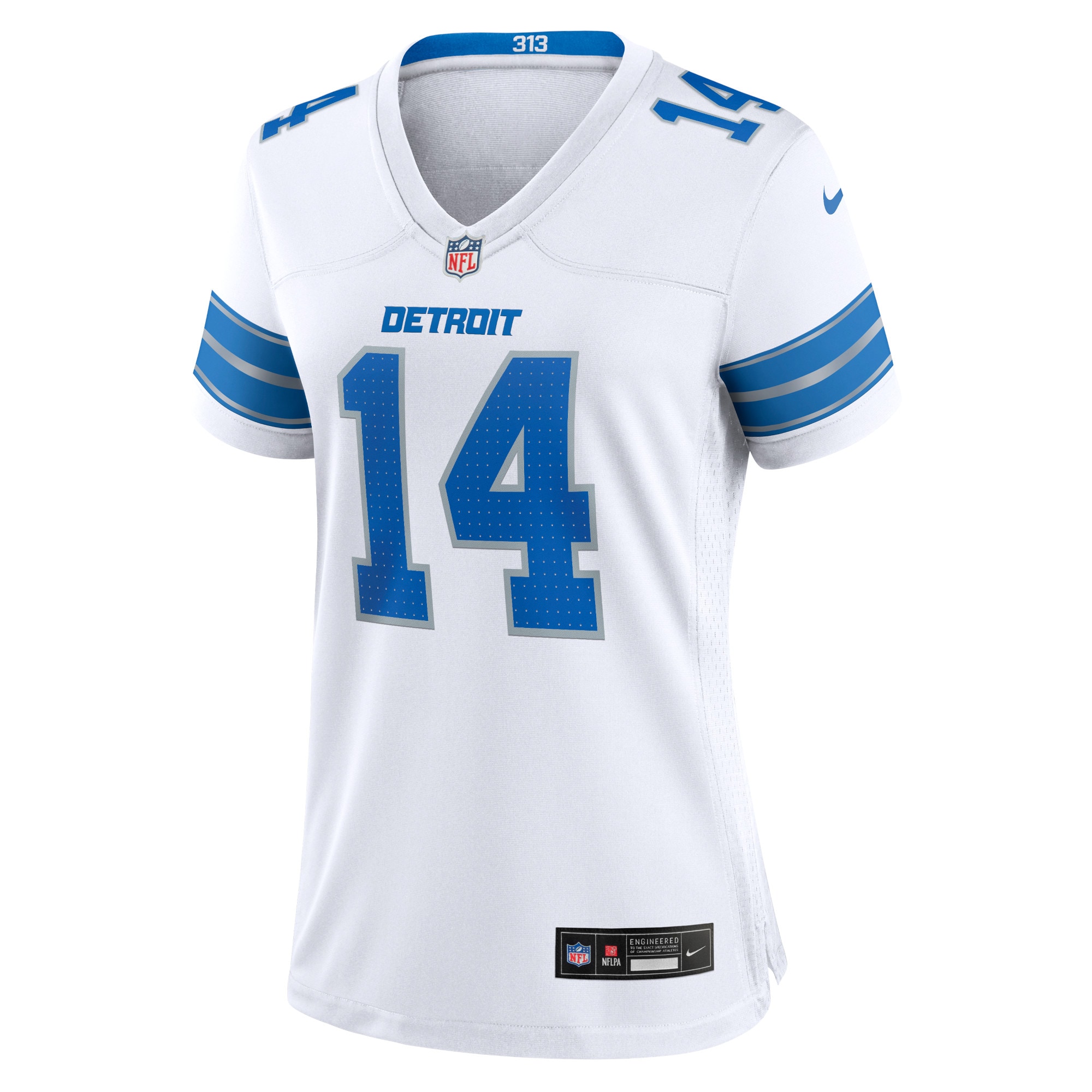 Amon-Ra St. Brown Detroit Lions  Women's White Game Jersey - White