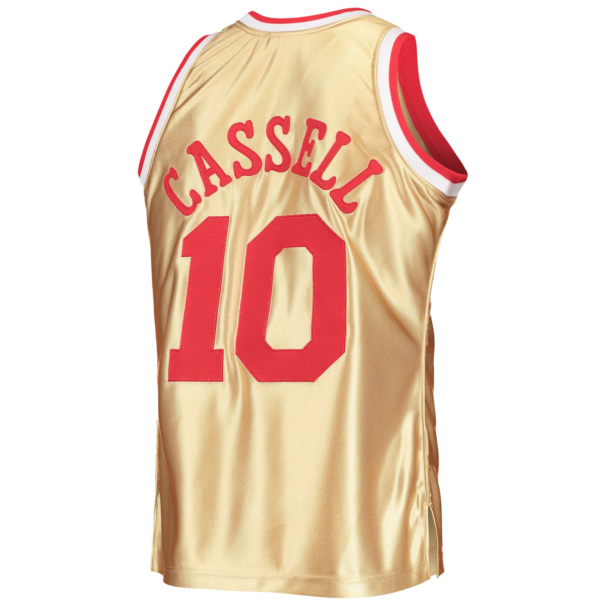 Sam Cassell Houston Rockets Mitchell & Ness 75th Anniversary 1993\/94 Hardwood Classics Swingman Jersey - Gold