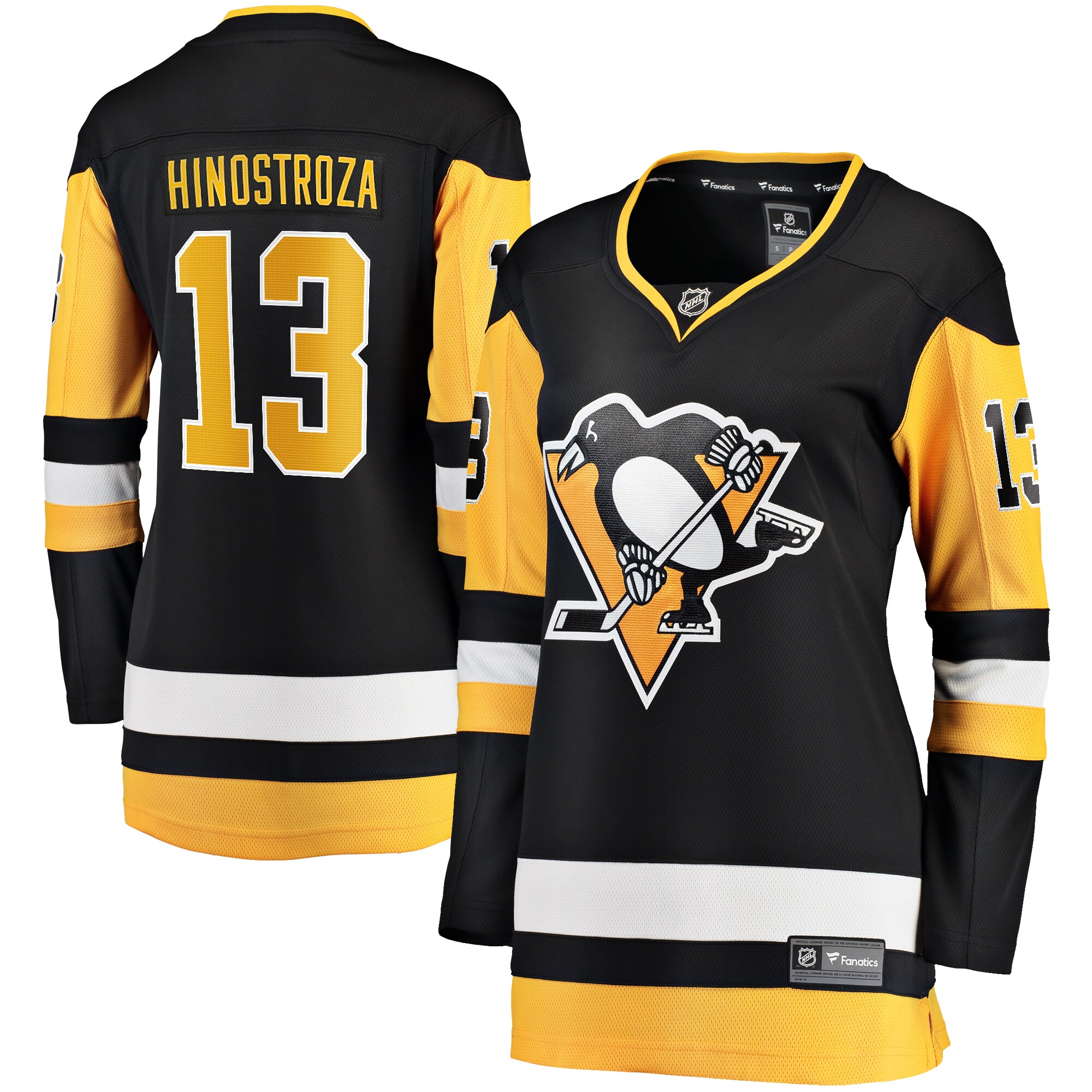 Vinnie Hinostroza Pittsburgh Penguins Fanatics Women's Home Breakaway Player Jersey - Black