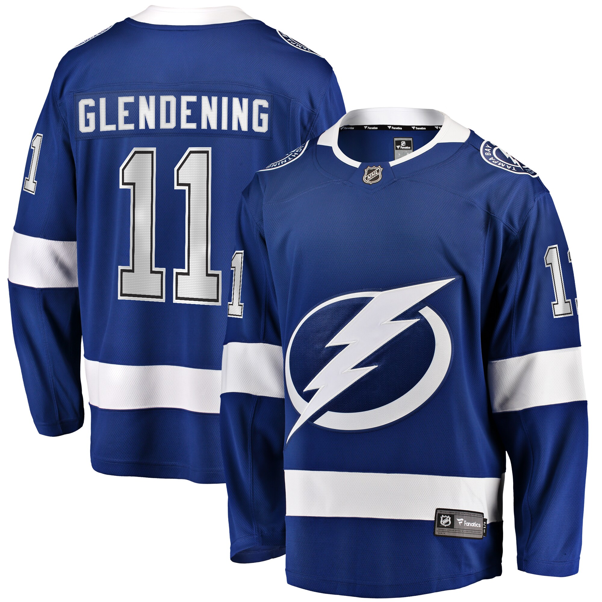 Luke Glendening Tampa Bay Lightning Fanatics Home Breakaway Jersey - Blue