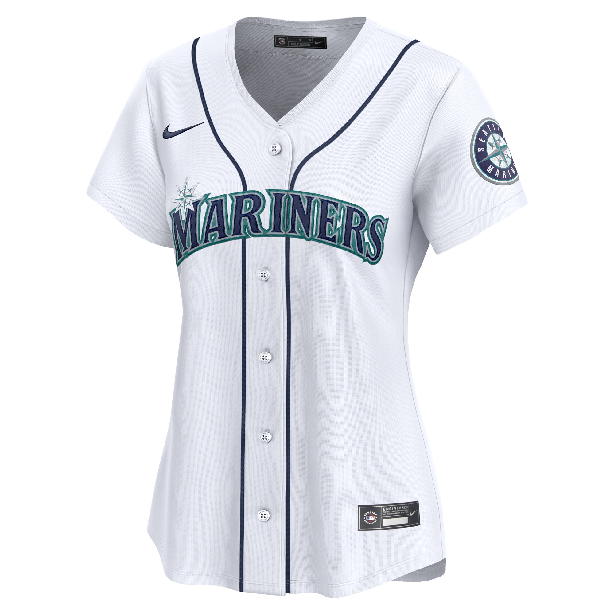 Seattle Mariners  Women's #1 Mom Home Limited Jersey - White