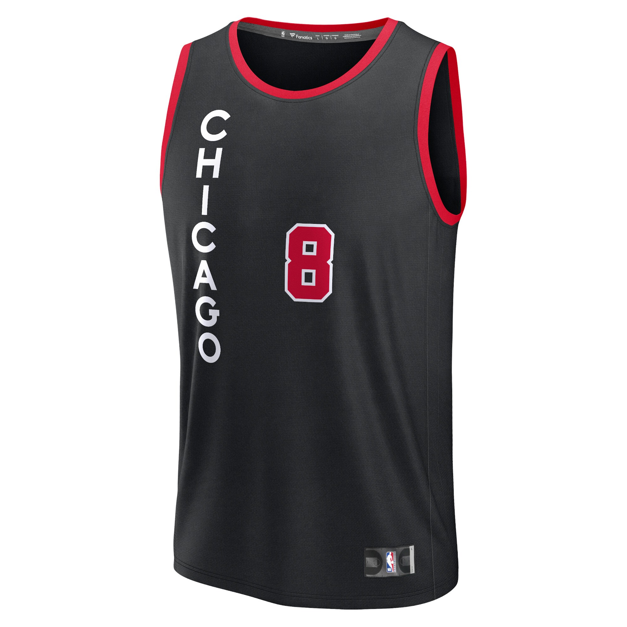 Zach LaVine Chicago Bulls Fanatics Fast Break Jersey - Black - City Edition