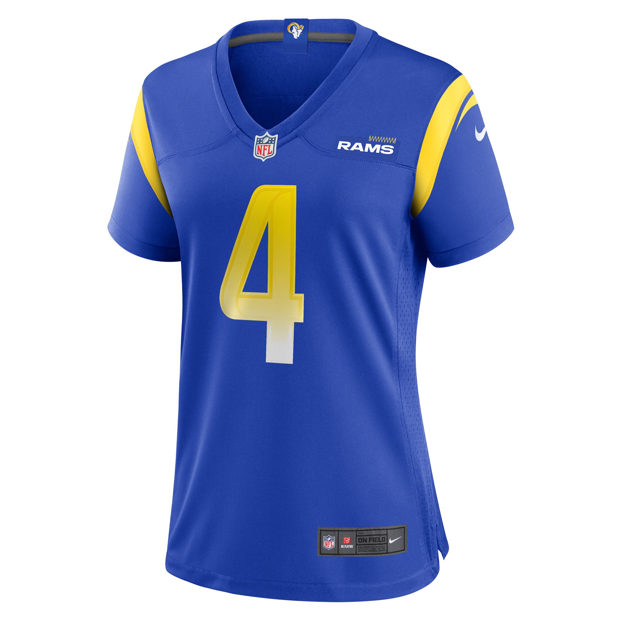 Dresser Winn Los Angeles Rams  Women's Team Game Jersey -  Royal