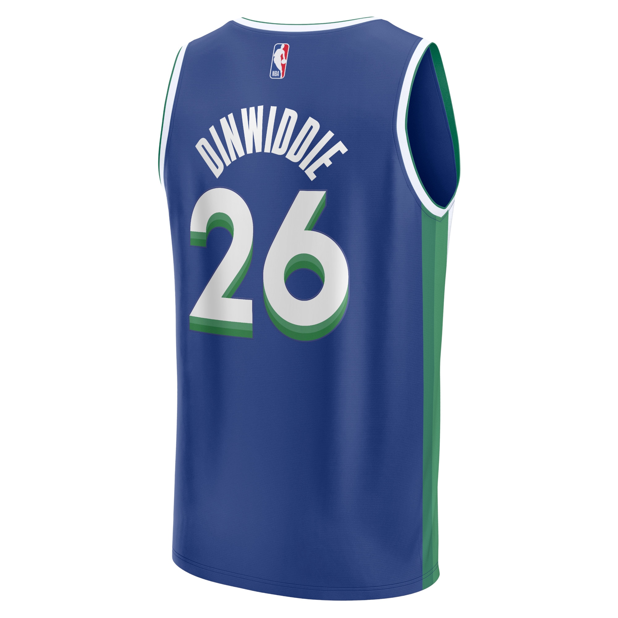 Spencer Dinwiddie Dallas Mavericks Fanatics Fastbreak Jersey - City Edition - Blue