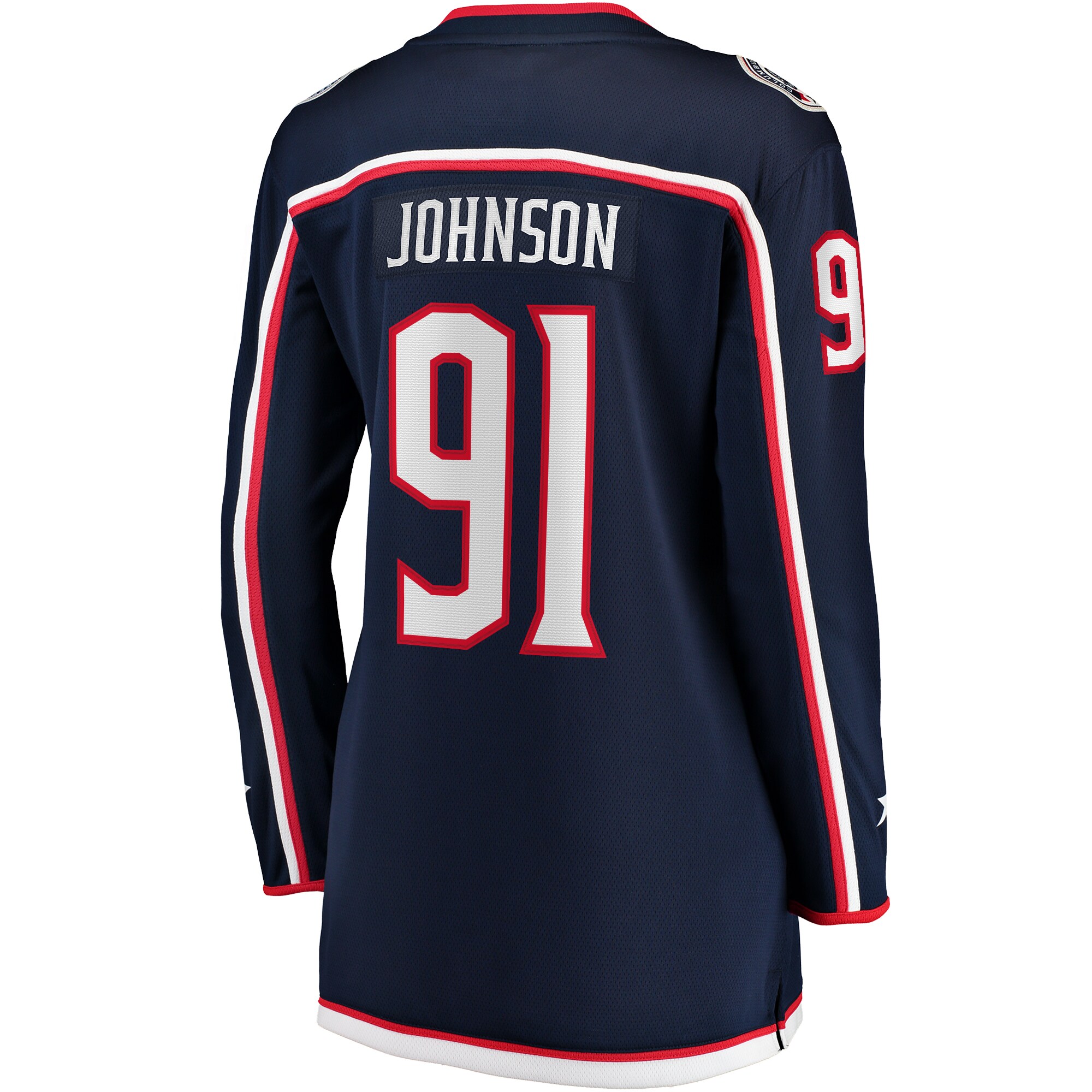Kent Johnson Columbus Blue Jackets Fanatics Women's Home Breakaway Player Jersey - Navy