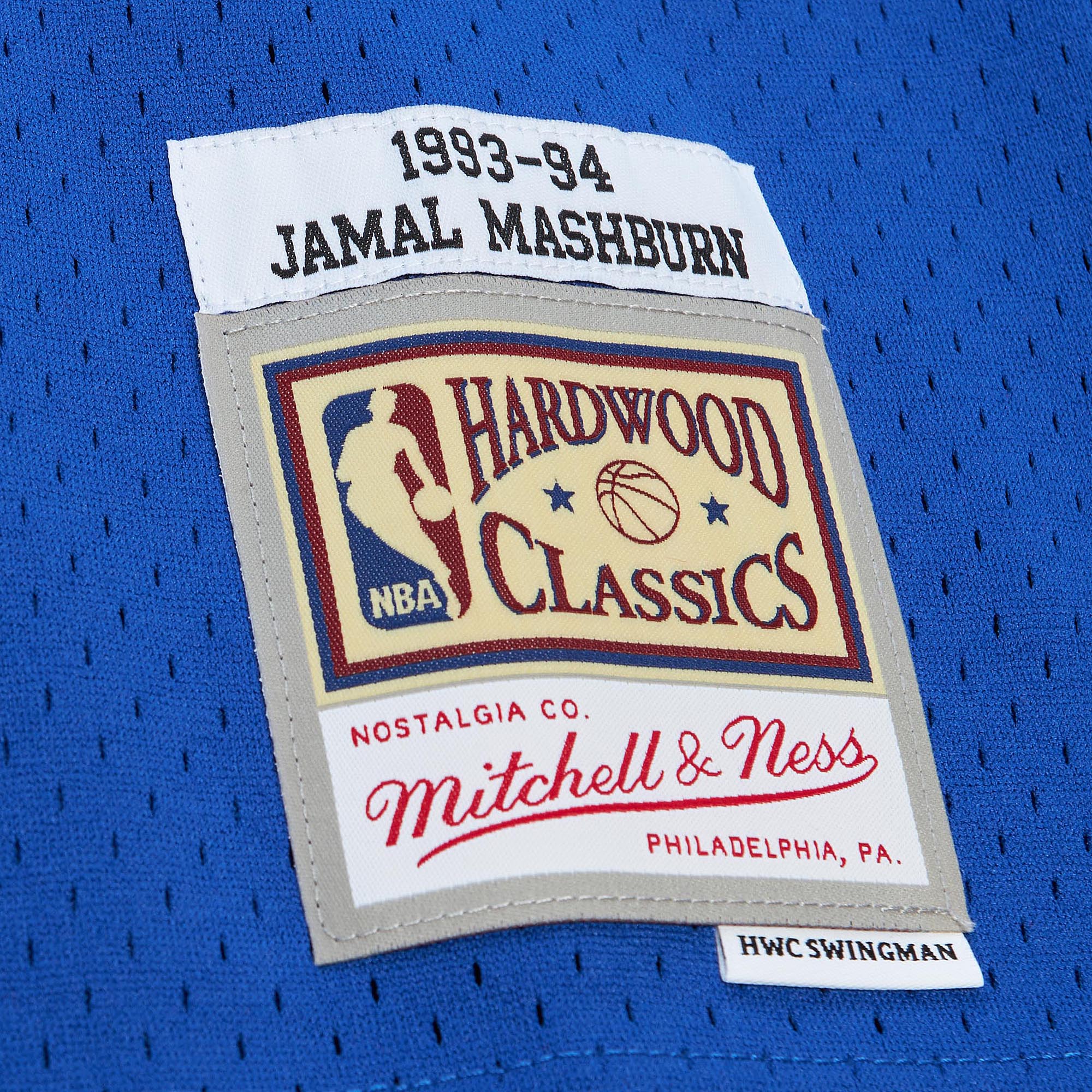 Jamal Mashburn Dallas Mavericks Mitchell & Ness 2001\/02 Hardwood Classics Swingman Jersey - Blue