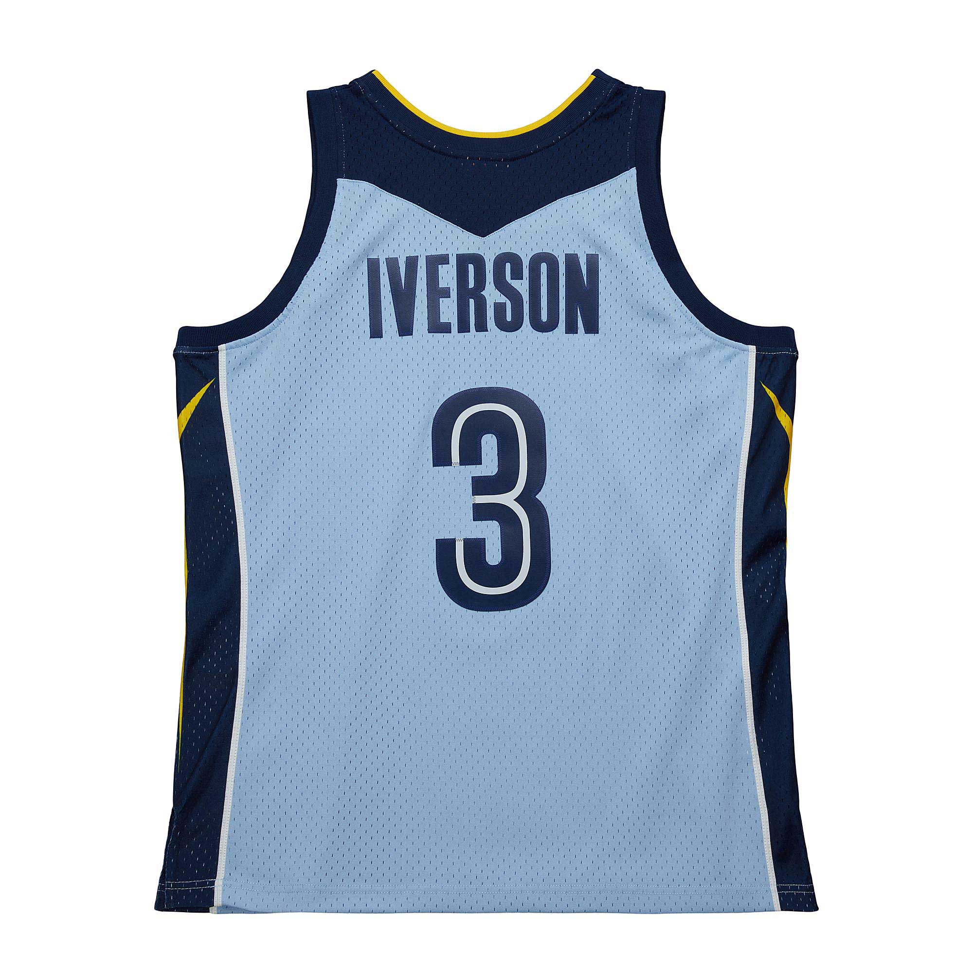 Allen Iverson Memphis Grizzlies Mitchell & Ness 2009\/10 Hardwood Classics Swingman Jersey - Light Blue