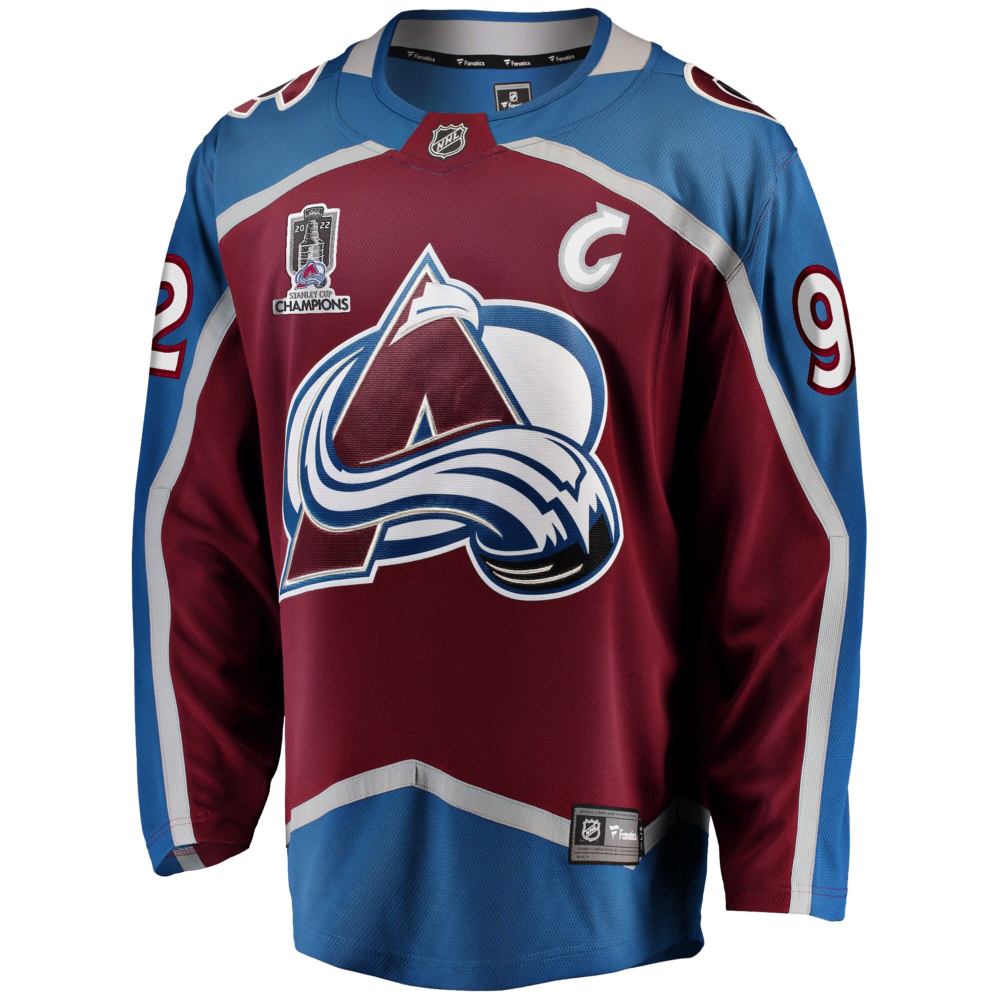 Gabriel Landeskog Colorado Avalanche Fanatics Home 2022 Stanley Cup Champions Breakaway Player Jersey - Burgundy