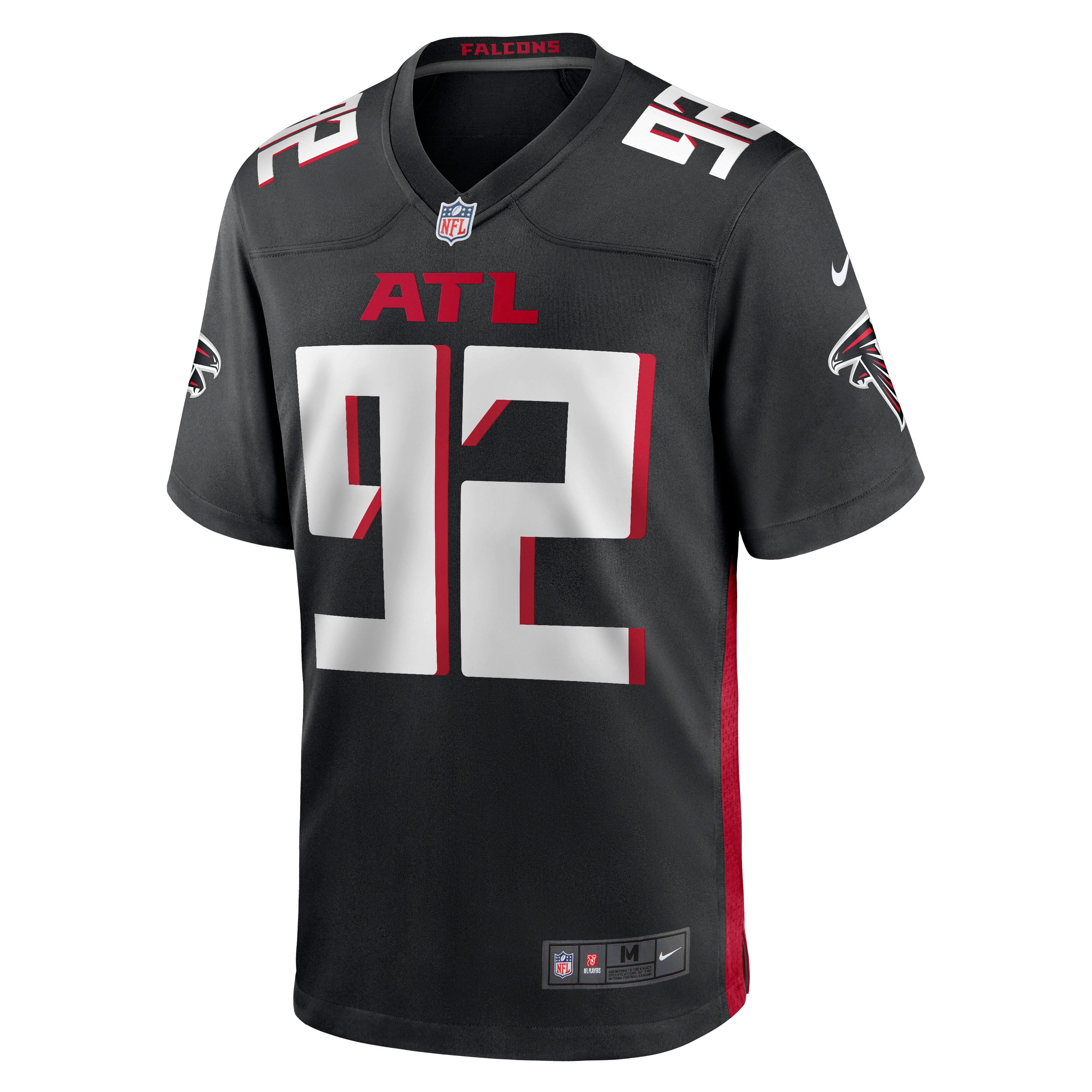 Adetokunbo Ogundeji Atlanta Falcons  Game Jersey - Black