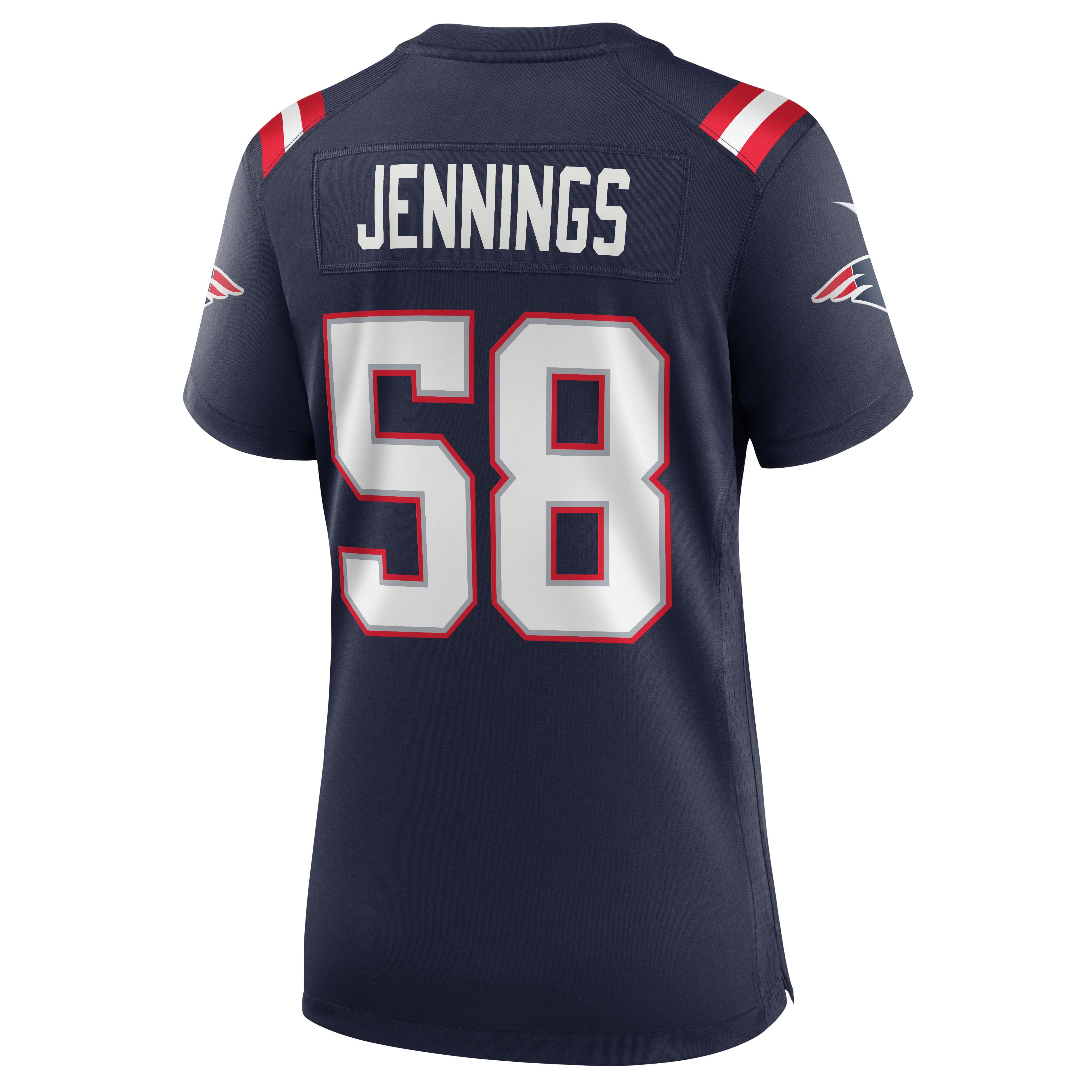 Anfernee Jennings New England Patriots  Women's Team Game Jersey - Navy