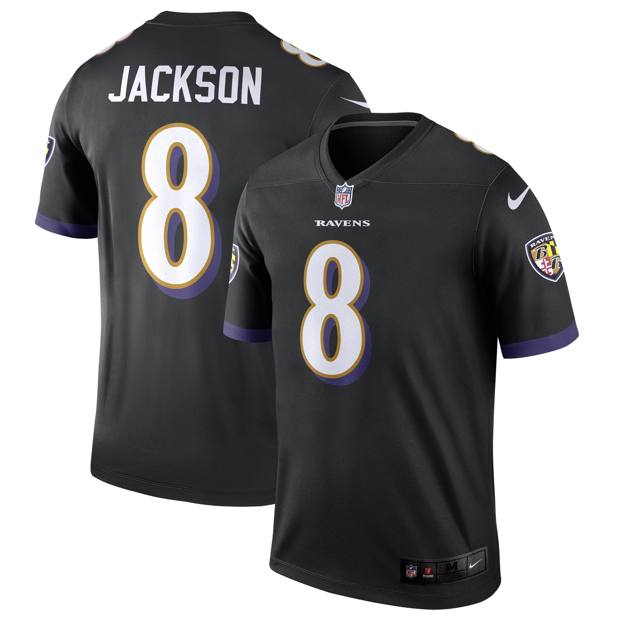 Lamar Jackson Baltimore Ravens  Legend Jersey - Black