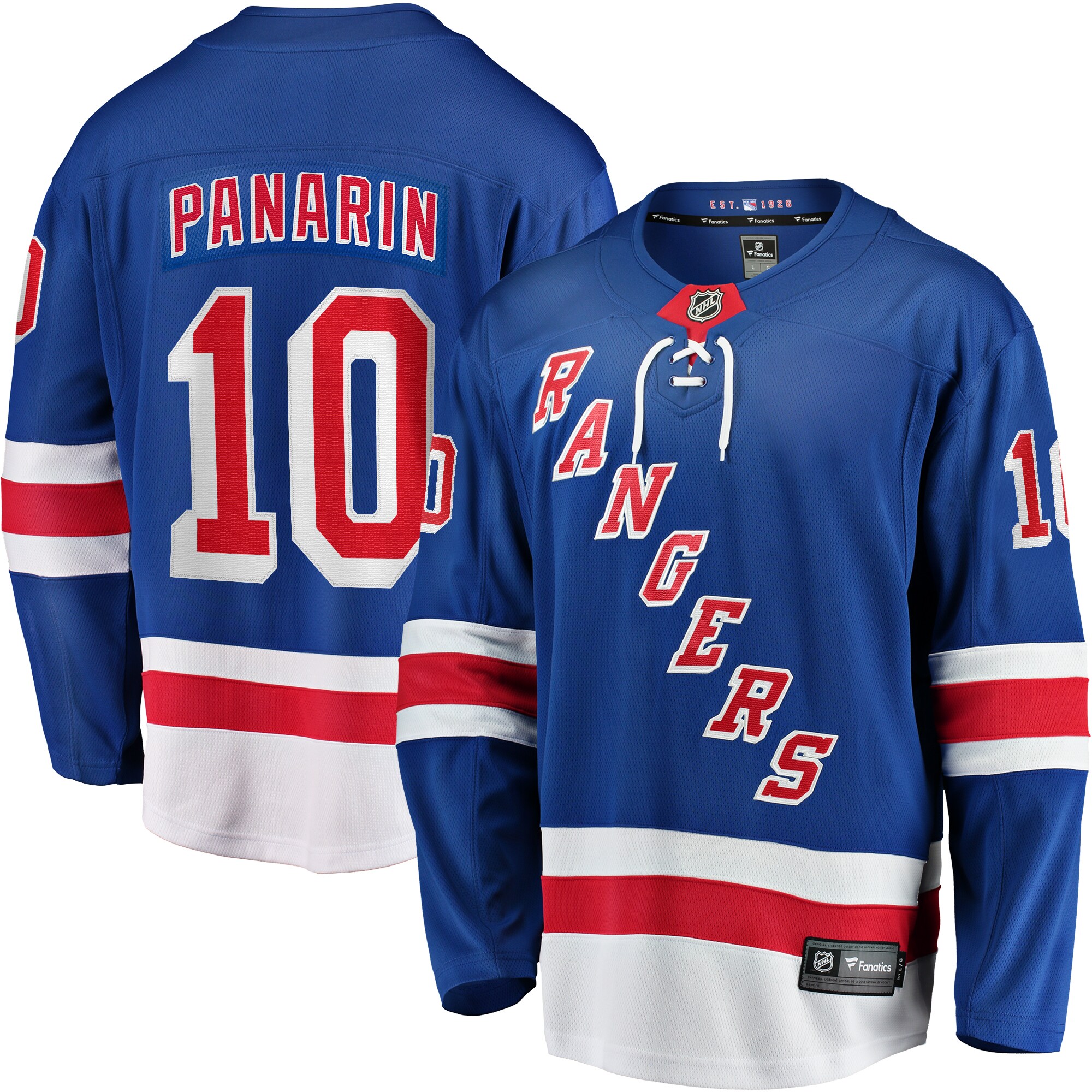 Artemi Panarin New York Rangers Fanatics Premier Breakaway Player Jersey - Blue