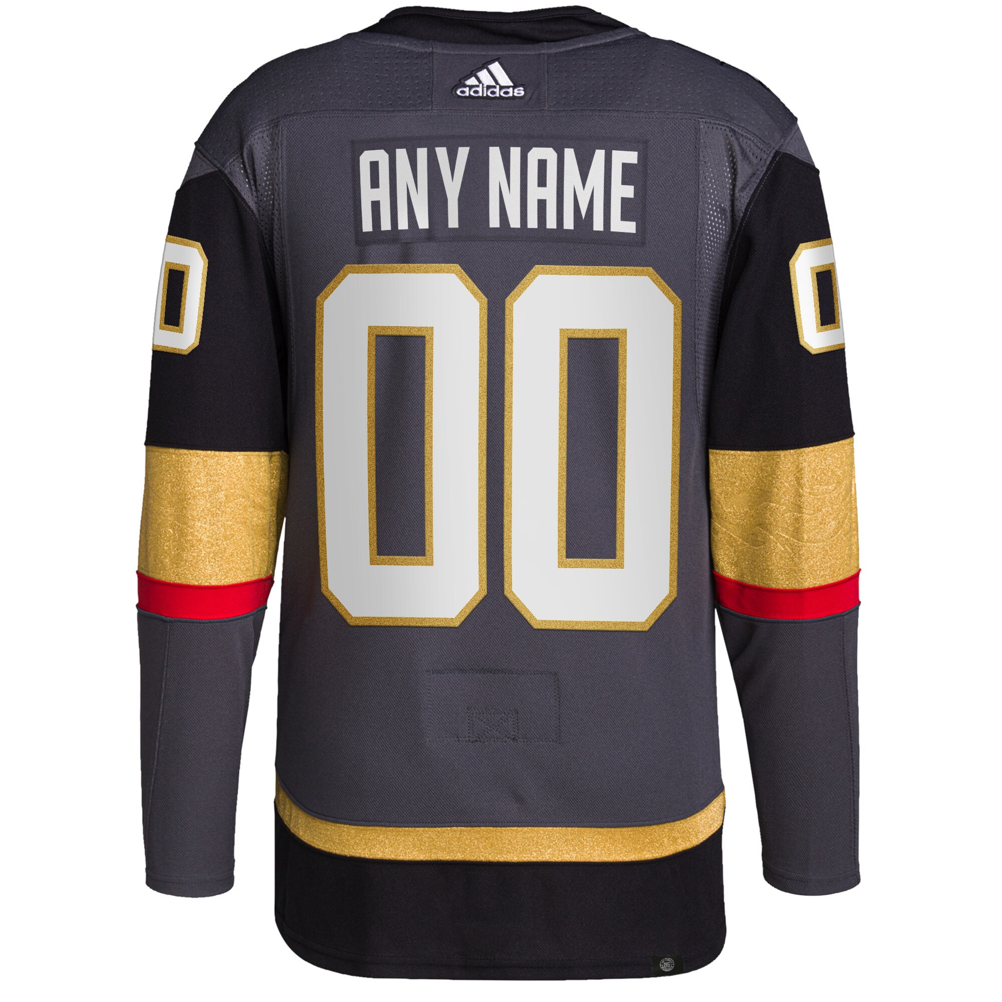 Vegas Golden Knights adidas  Alternate  Primegreen Authentic Custom Jersey - Gray