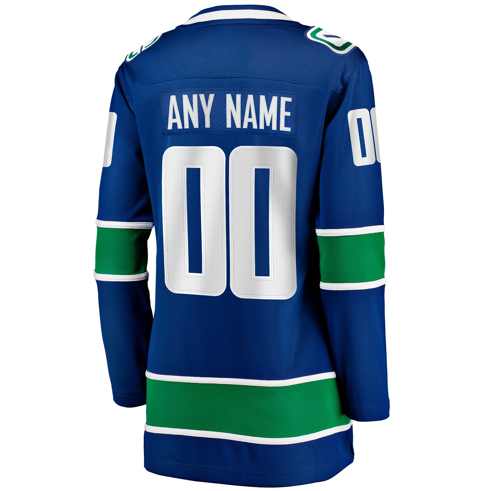 Vancouver Canucks Fanatics Women's Breakaway Custom Jersey - Blue